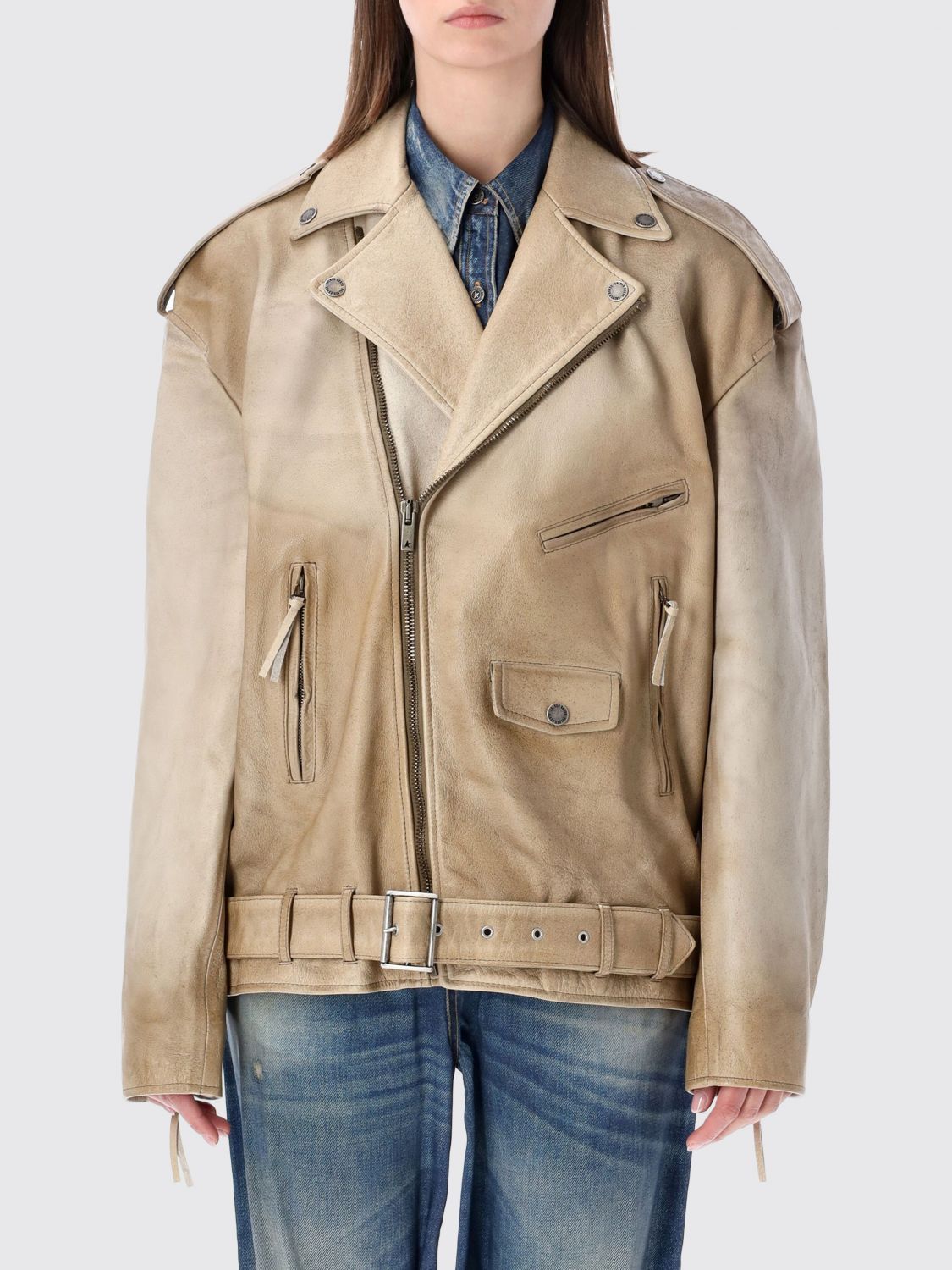 Golden Goose Golden Goose Jacket Woman Beige Size XS / US 0-2 / IT 36-38 - 1 Thumbnail