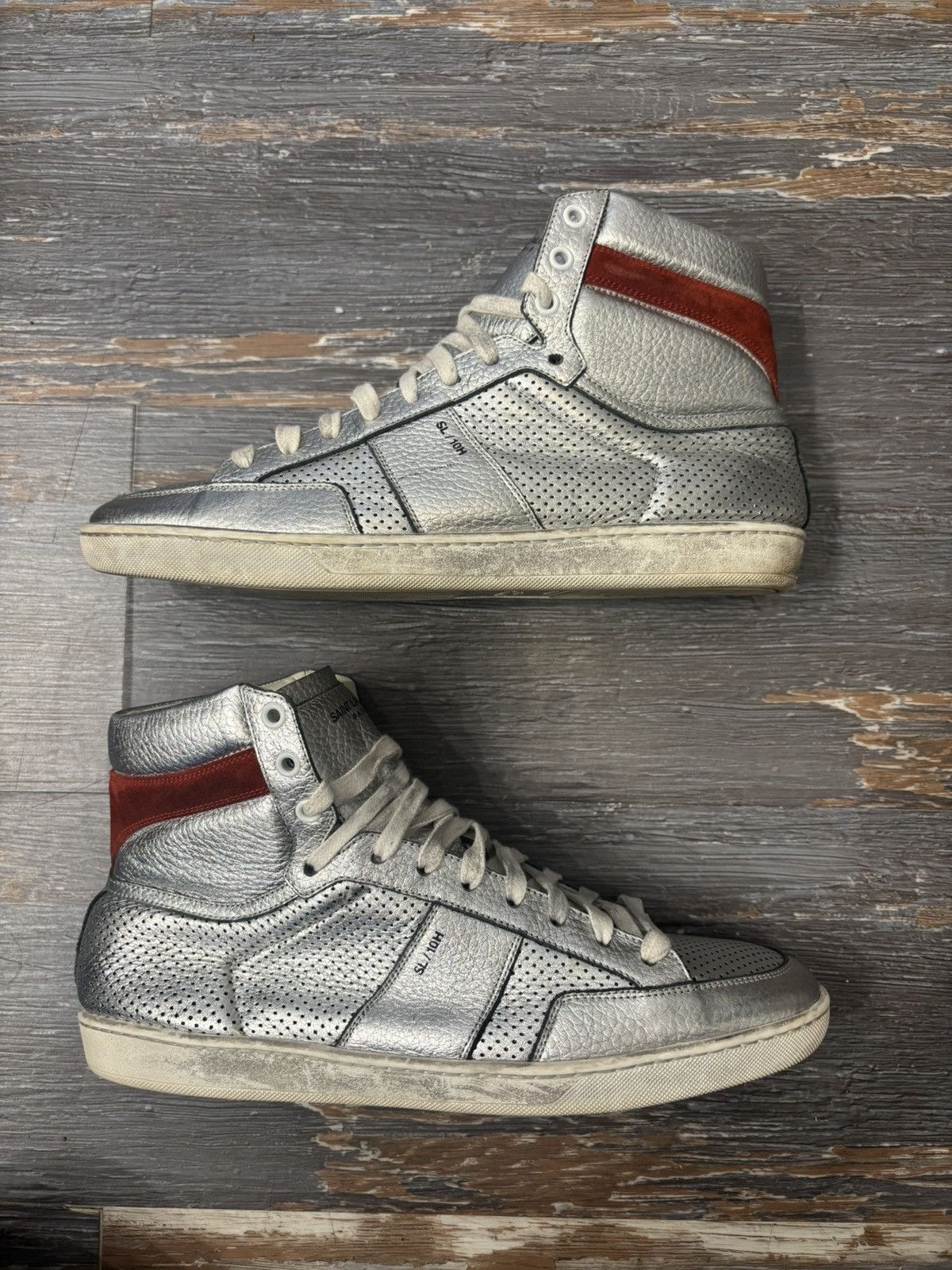 Saint Laurent Paris Saint Laurent PL-10 Silver Size 10 Size US 10 / EU 43 - 2 Thumbnail