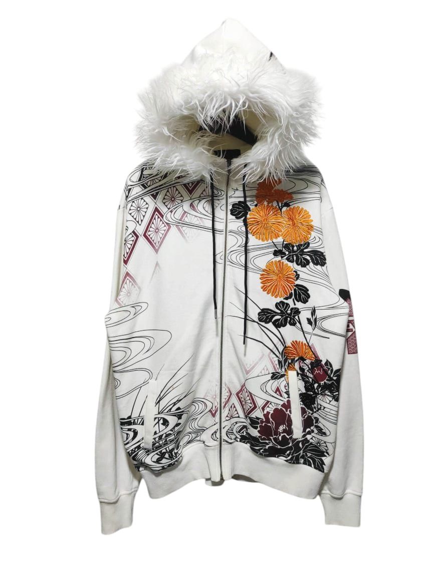 If Six Was Nine Oriental Brand Sukajan Zip Fur Hoodie LGB IfSixWasNine style Size US XL / EU 56 / 4 - 3 Thumbnail