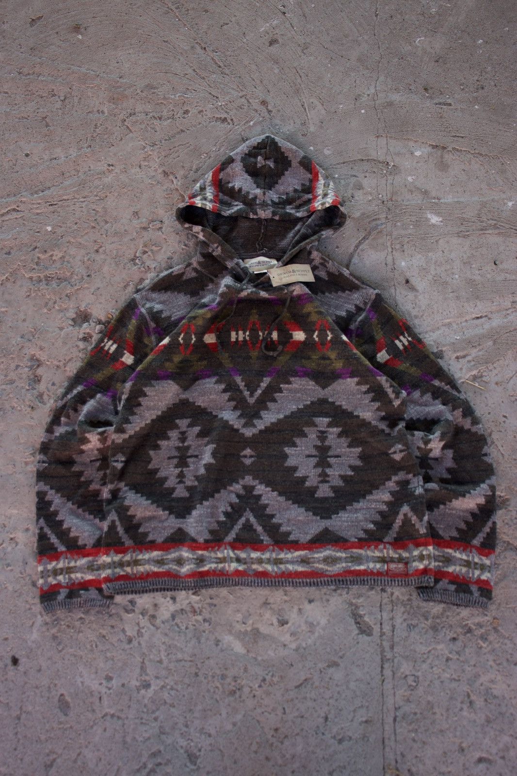 Denim & Supply Ralph Lauren Denim & Supply Ralph Lauren Aztec Native Knit Hoodie (2010s) Size US M / EU 48-50 / 2 - 6 Thumbnail