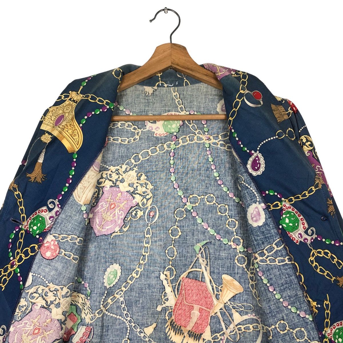 Japanese Brand 🔥Rare Design Work Jacket Double Collar Full Print Design Size US M / EU 48-50 / 2 - 14 Thumbnail