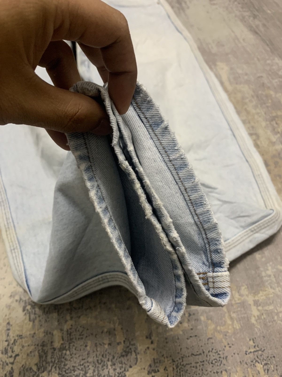 Levi's Vintage Levi's 636 Light Wash Distressed Straight Leg Jeans Size US 30 / EU 46 - 7 Thumbnail