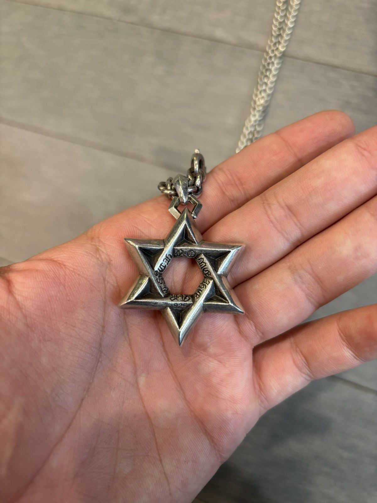 Chrome Hearts Chrome hearts Star of David + chain necklace Size ONE SIZE - 3 Thumbnail