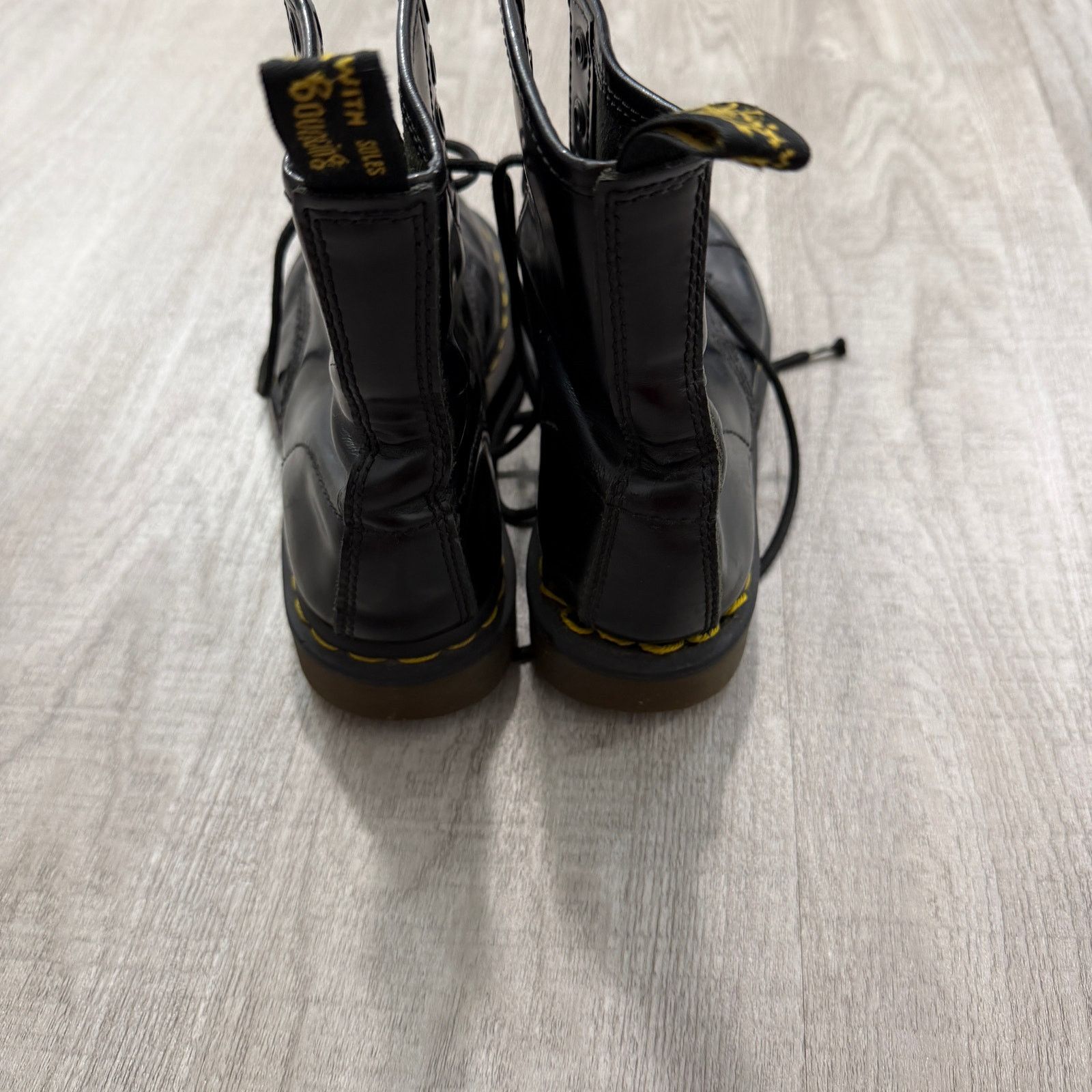 Dr. Martens Dr. Martens AirWair 8-Eye Combat Boots Women's 6 US Black Size US 6 / IT 36 - 7 Thumbnail