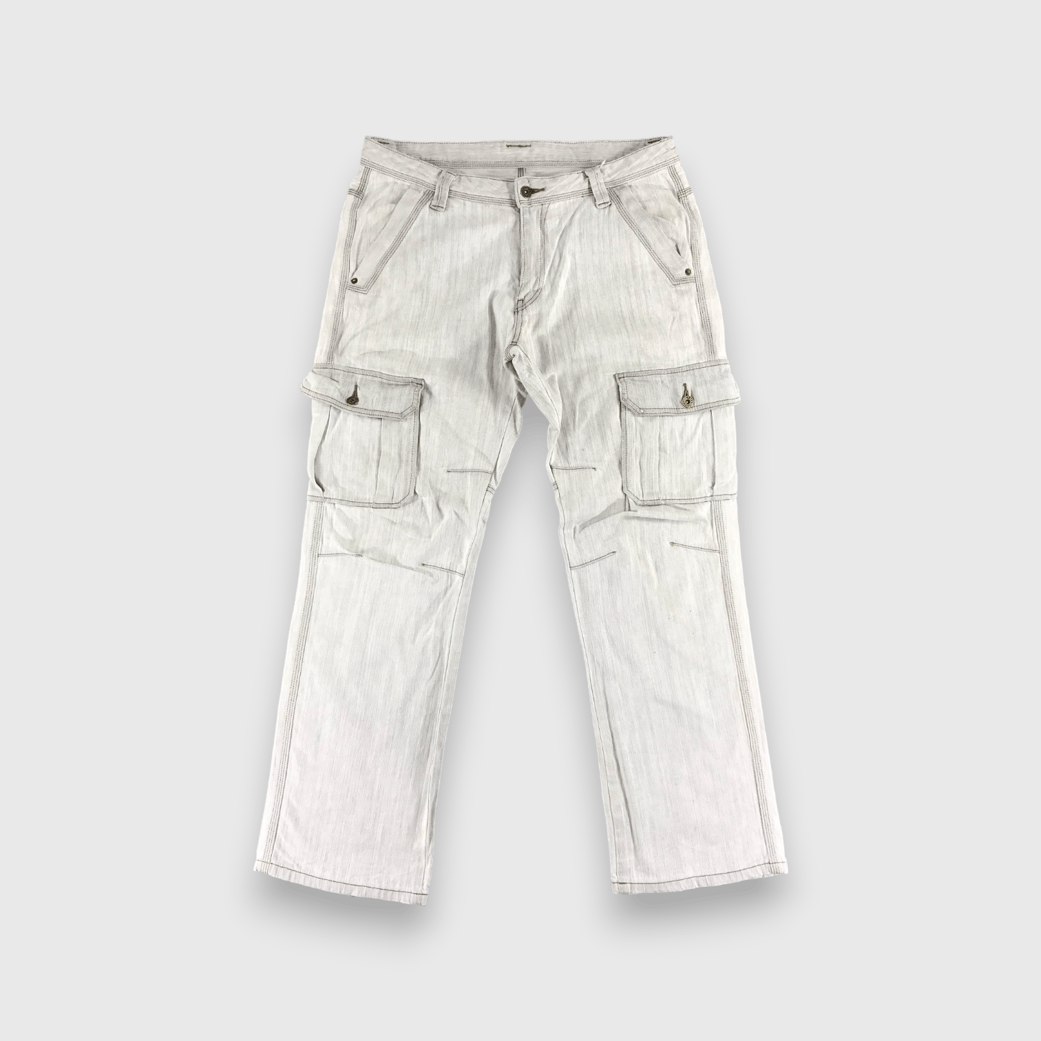 Japanese Brand Gegrge Multi Pocket Cargo Pant-J159 Size US 35 - 1 Thumbnail