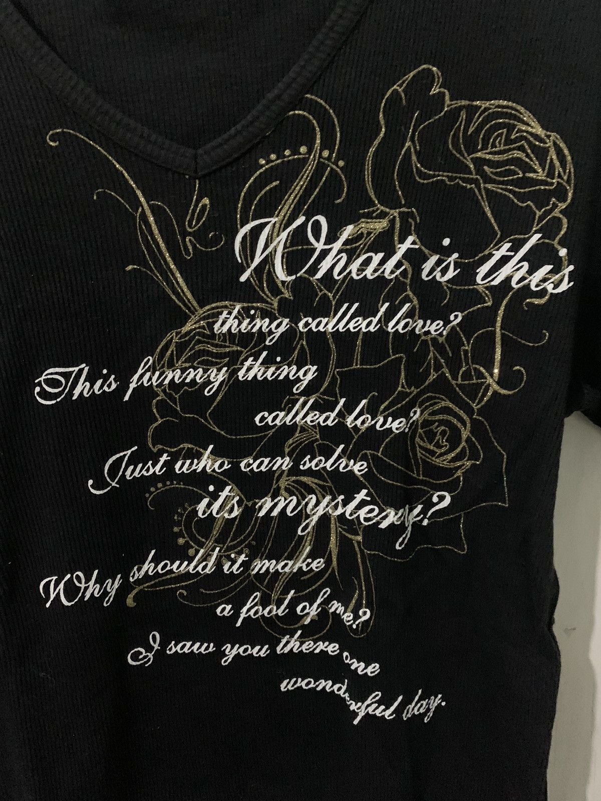14th Addiction × If Six Was Nine × Yasuyuki Ishii 2000s ELMOJADA - Tshirt Poem Gothic vikeistyel Size US M / EU 48-50 / 2 - 2 Thumbnail