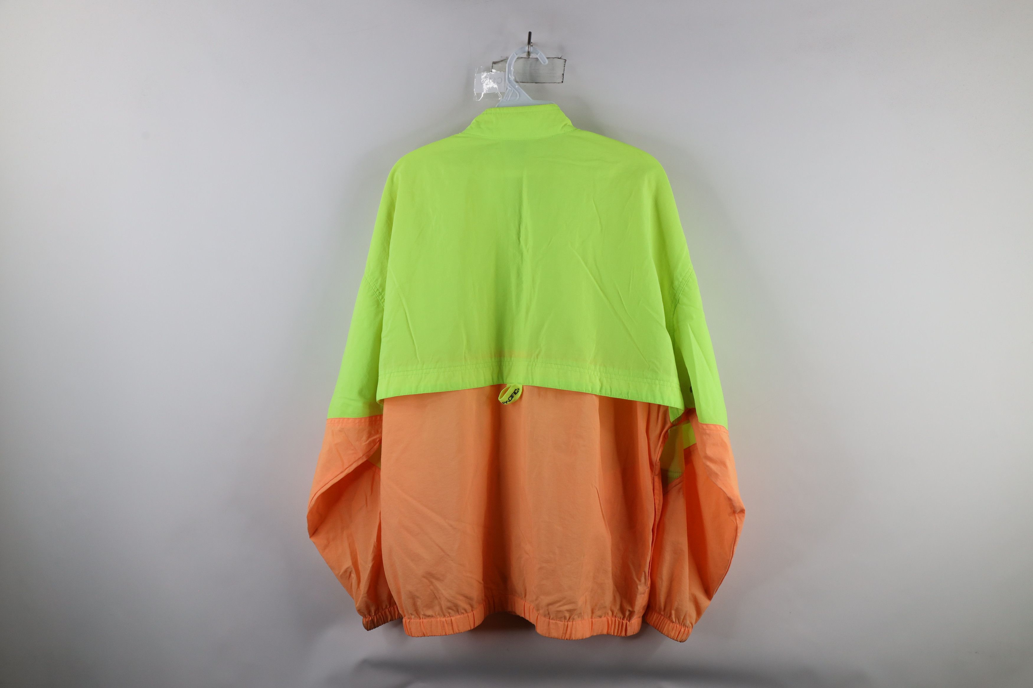 Ocean Pacific × Vintage Vintage 90s Ocean Pacific Surf Block Neon Windbreaker Jacket Size US XL / EU 56 / 4 - 19 Thumbnail
