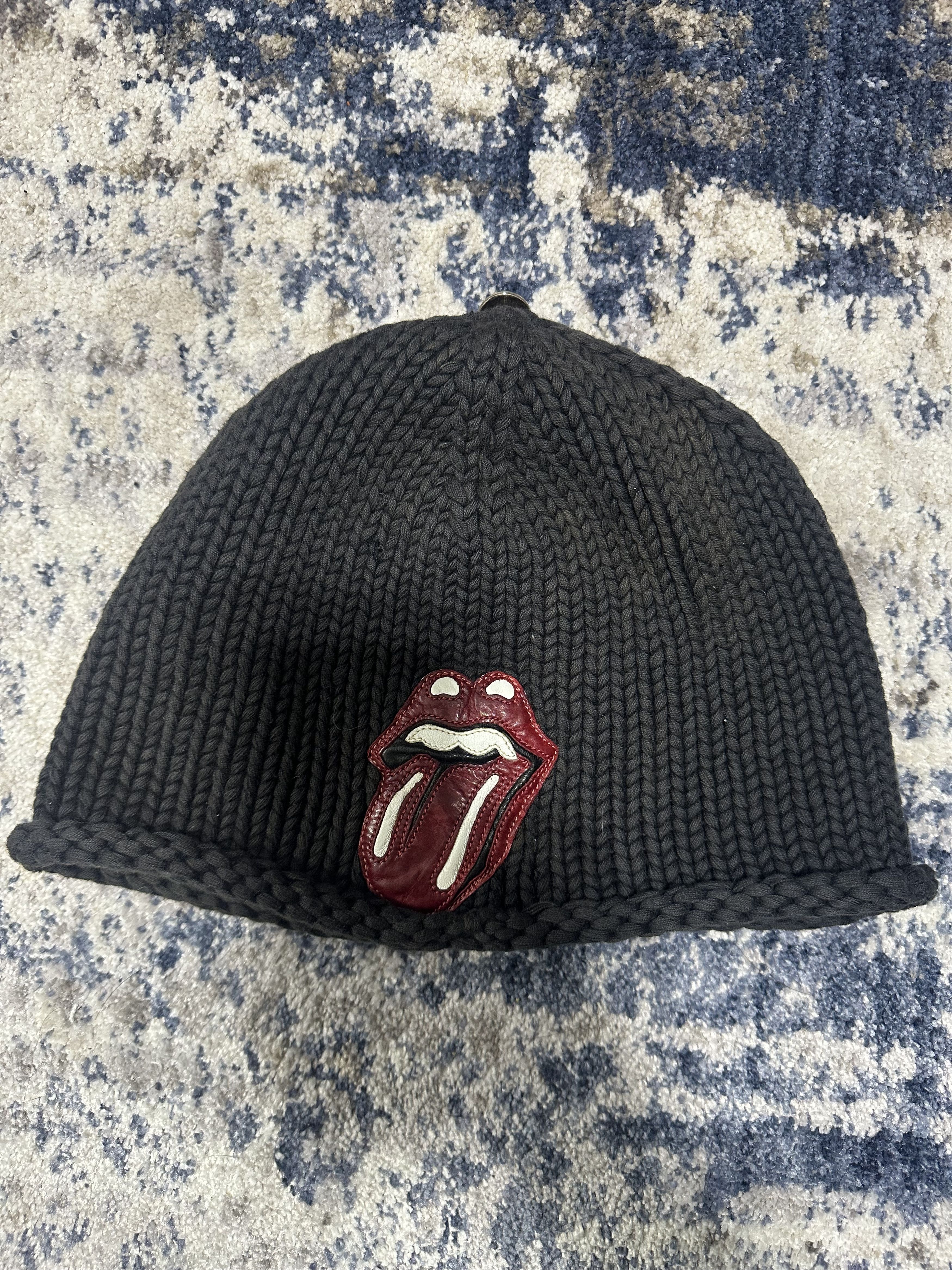 Chrome Hearts Chrome Hearts Rolling Stones Vintage Knit Beanie Size ONE SIZE - 1 Thumbnail