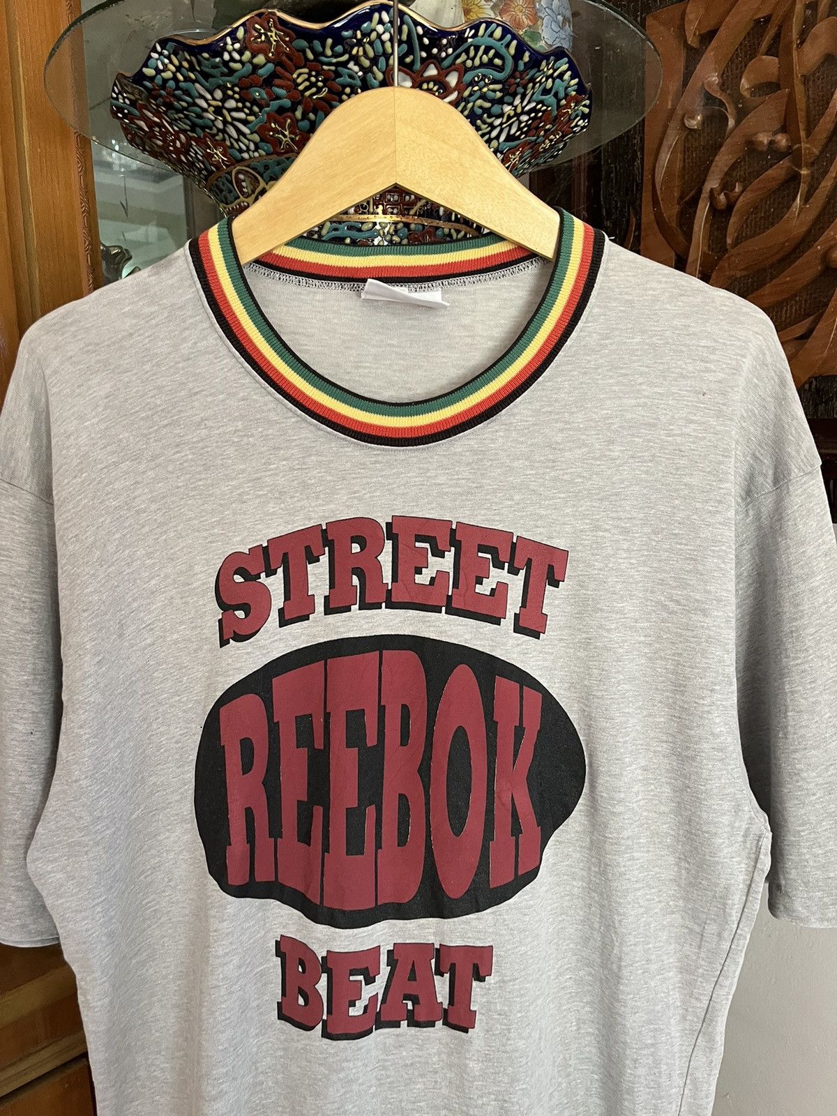Reebok 90’s Street Reebok Beat Raggae Collar Tee Size US L / EU 52-54 / 3 - 2 Thumbnail