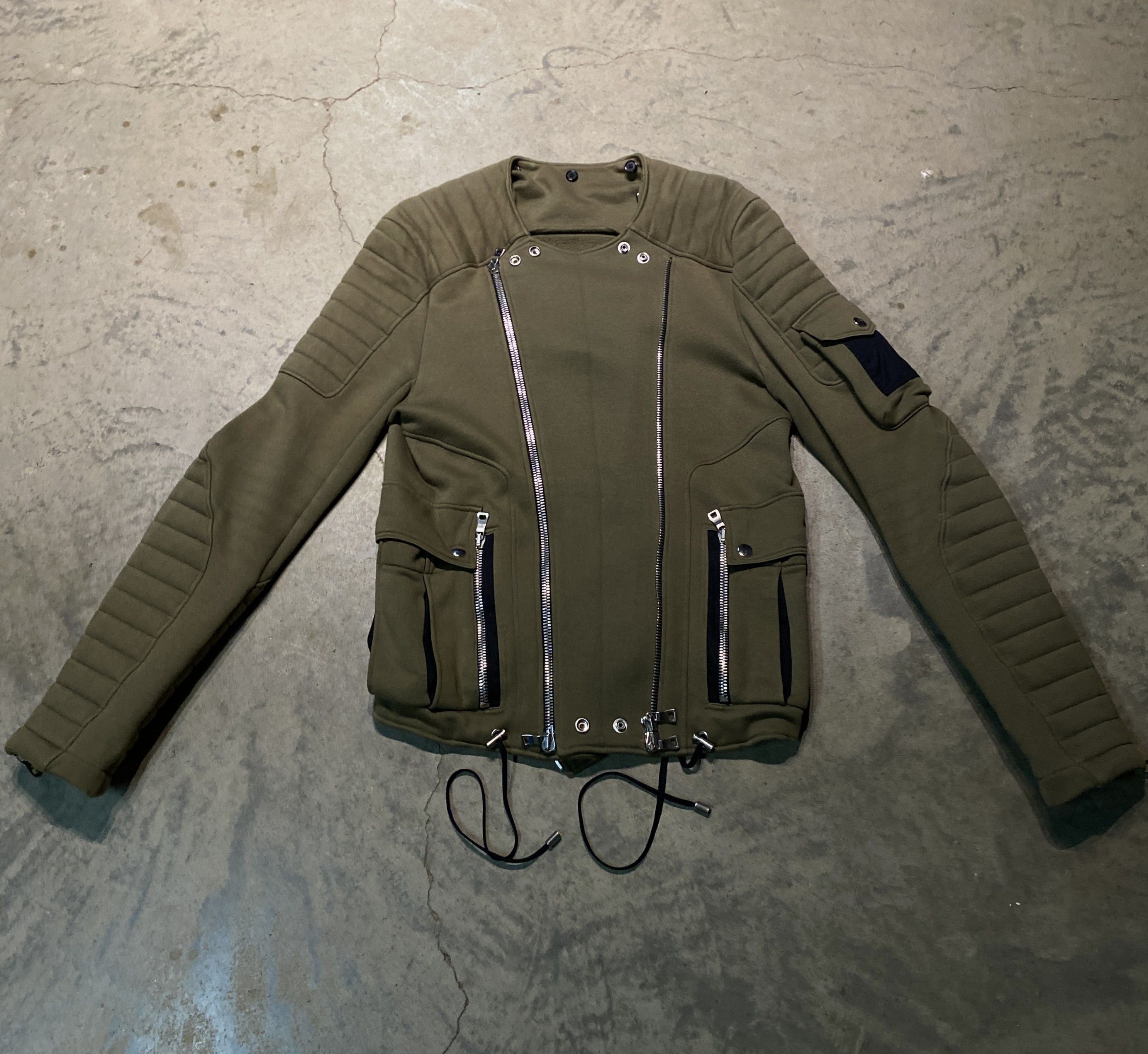 Balmain Balmain Multi-Pocket Suede Moto Jacket by Decarnin Size US L / EU 52-54 / 3 - 4 Thumbnail