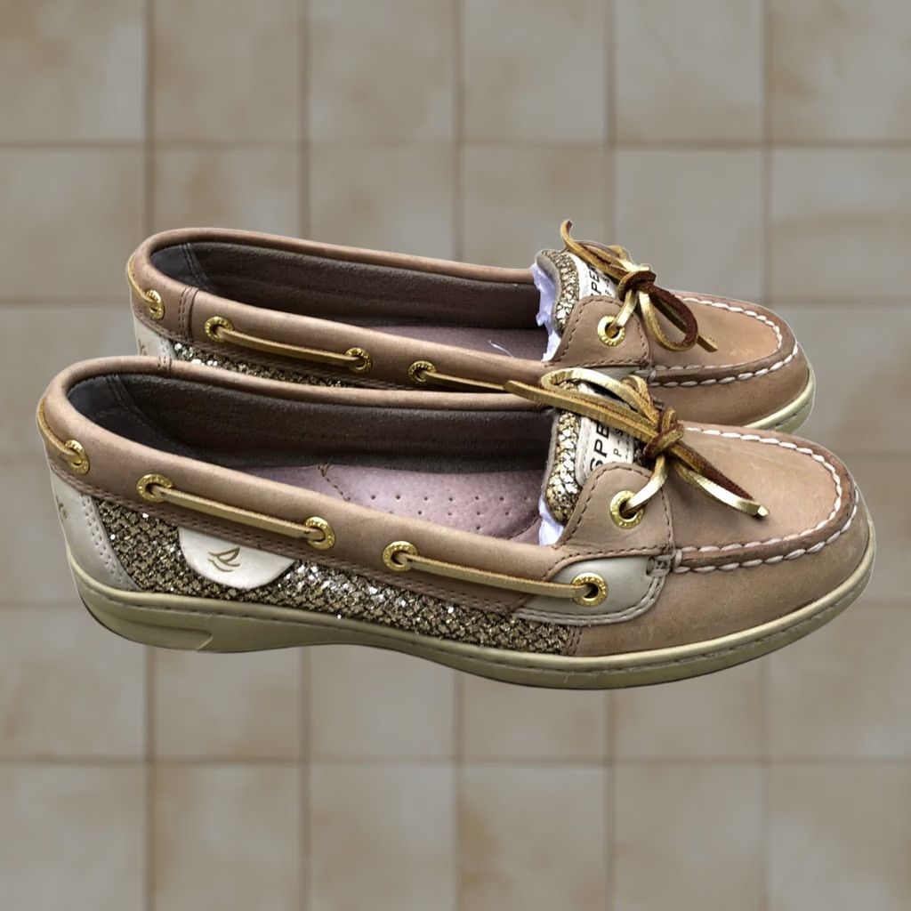 Sperry SPERRY TOP SIDER Leather Boat Shoes Loafers Womens 6 M Tan Brown Slip On 9101759 Size M / US 6-8 / IT 42-44 - 1 Thumbnail