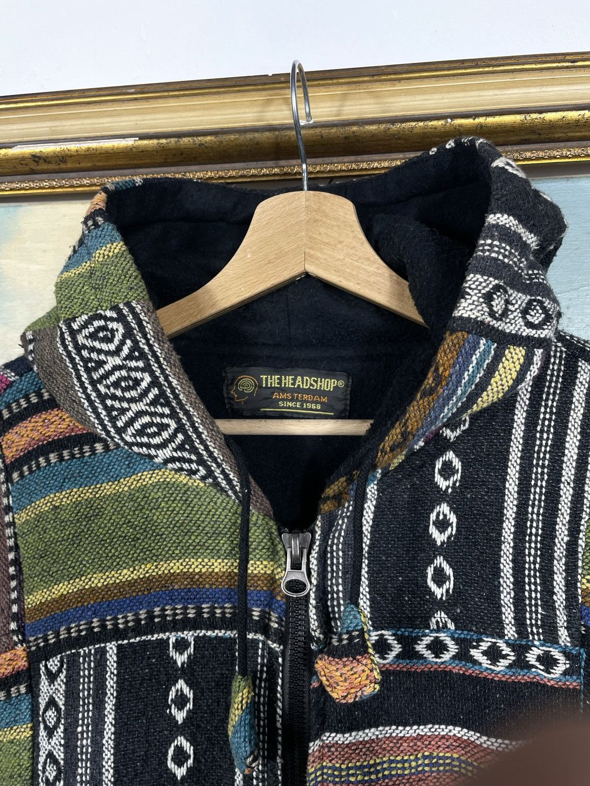 Japanese Brand × Vintage Retro Nepal Hippy Patchwork Zip Hoodie Denim Jacket 00s Size US XL / EU 56 / 4 - 5 Thumbnail