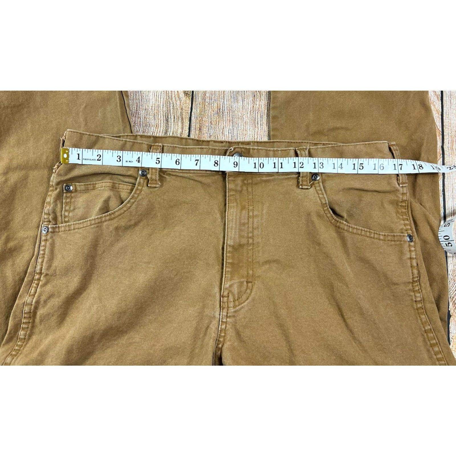 Dickies Dickies Jeans Carpenter 34x32 Brown Straight Leg Work Wear Pants Mens Regular Inseam 32 Brown Pockets Easy Care Size US 34 / EU 50 - 5 Thumbnail