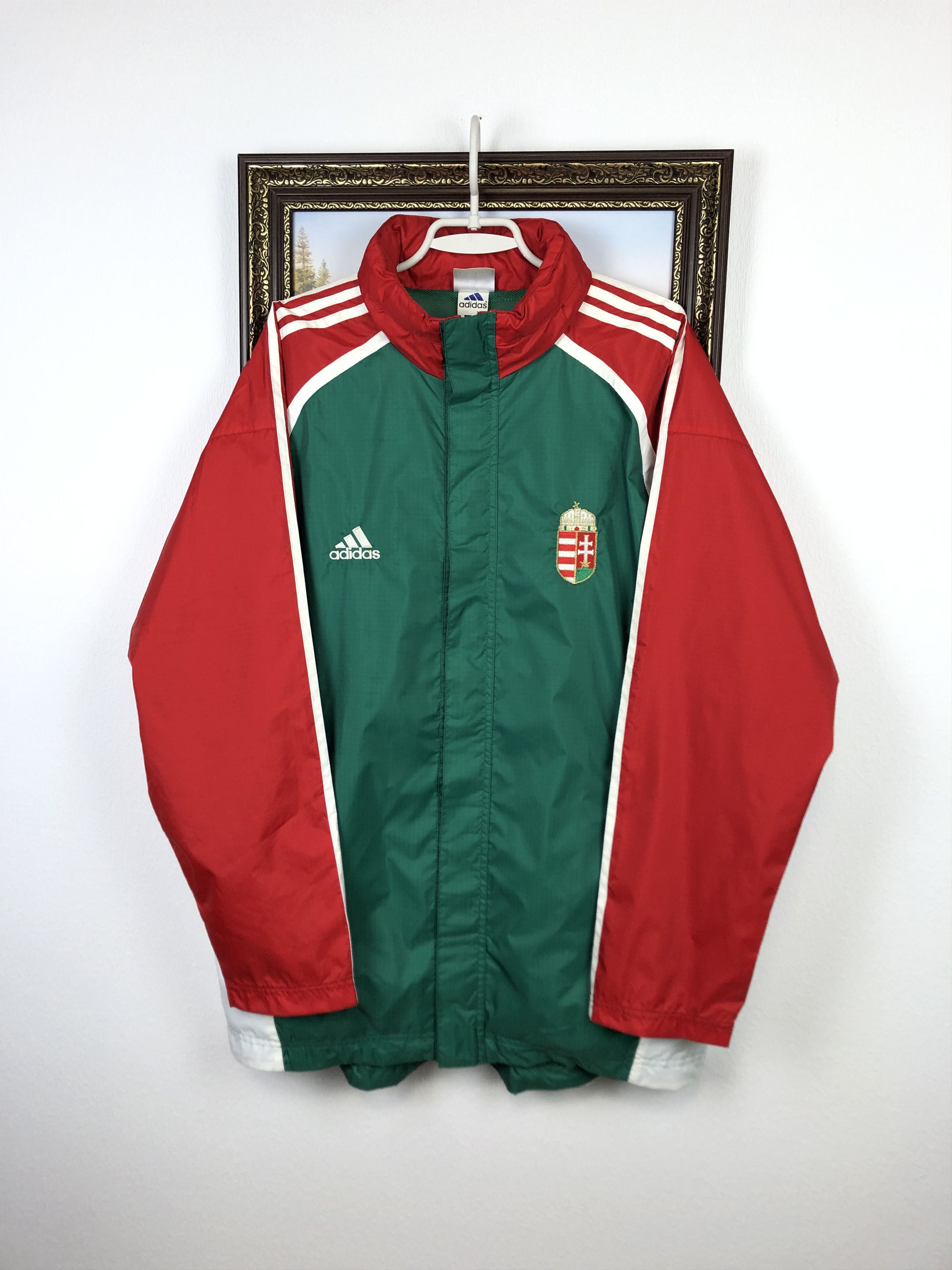 Adidas Vintage Hungary Football Set Suit Windbreaker Jacket Pants Size US M / EU 48-50 / 2 - 2 Thumbnail