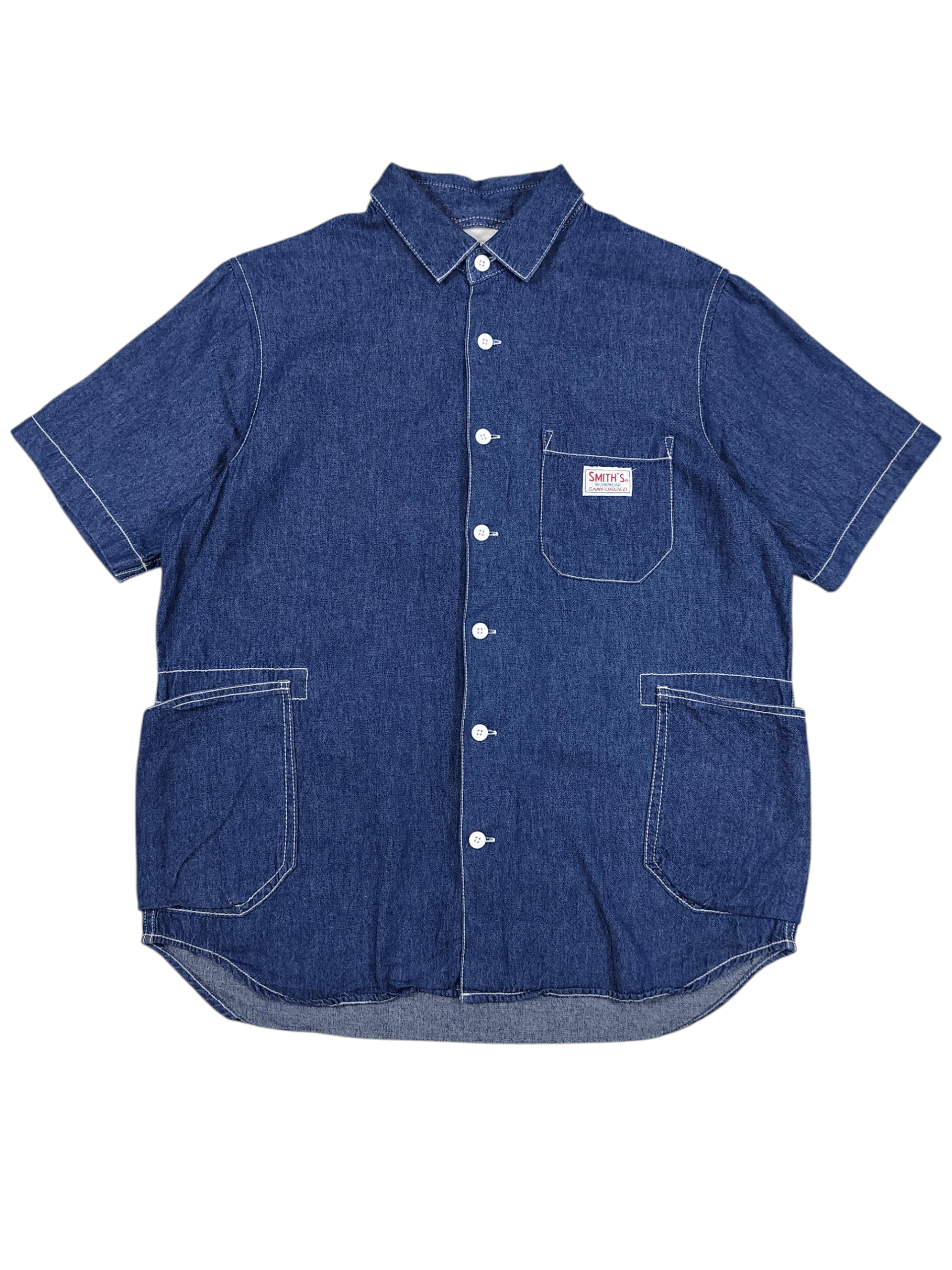 Japanese Brand 🇯🇵 Coen Smith's Big Pocket Denim Shirt Size US S / EU 44-46 / 1 - 1 Thumbnail