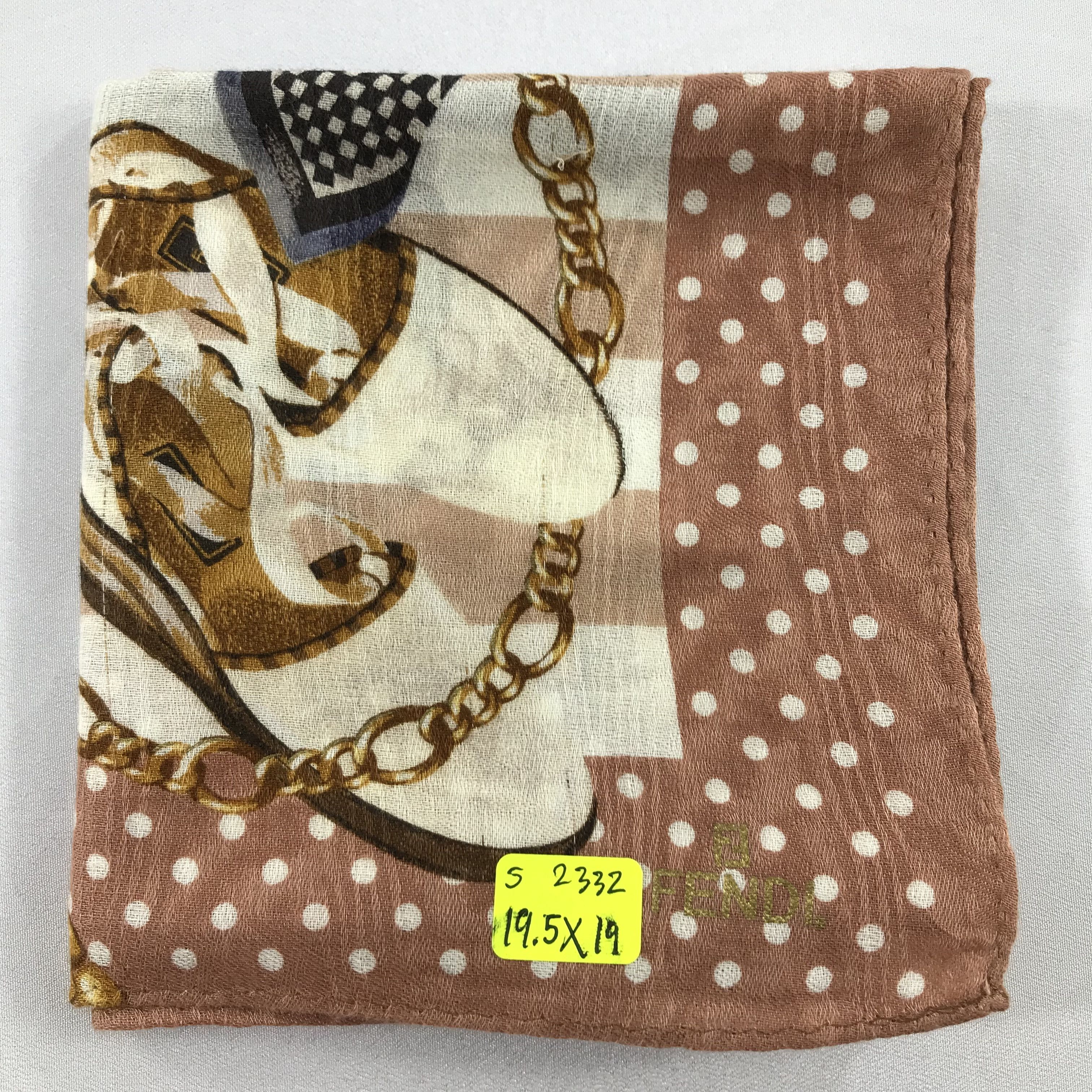 Vintage Vintage Fendi Bandana / Handkerchief / Neckerchief - S2332 Size ONE SIZE - 5 Thumbnail