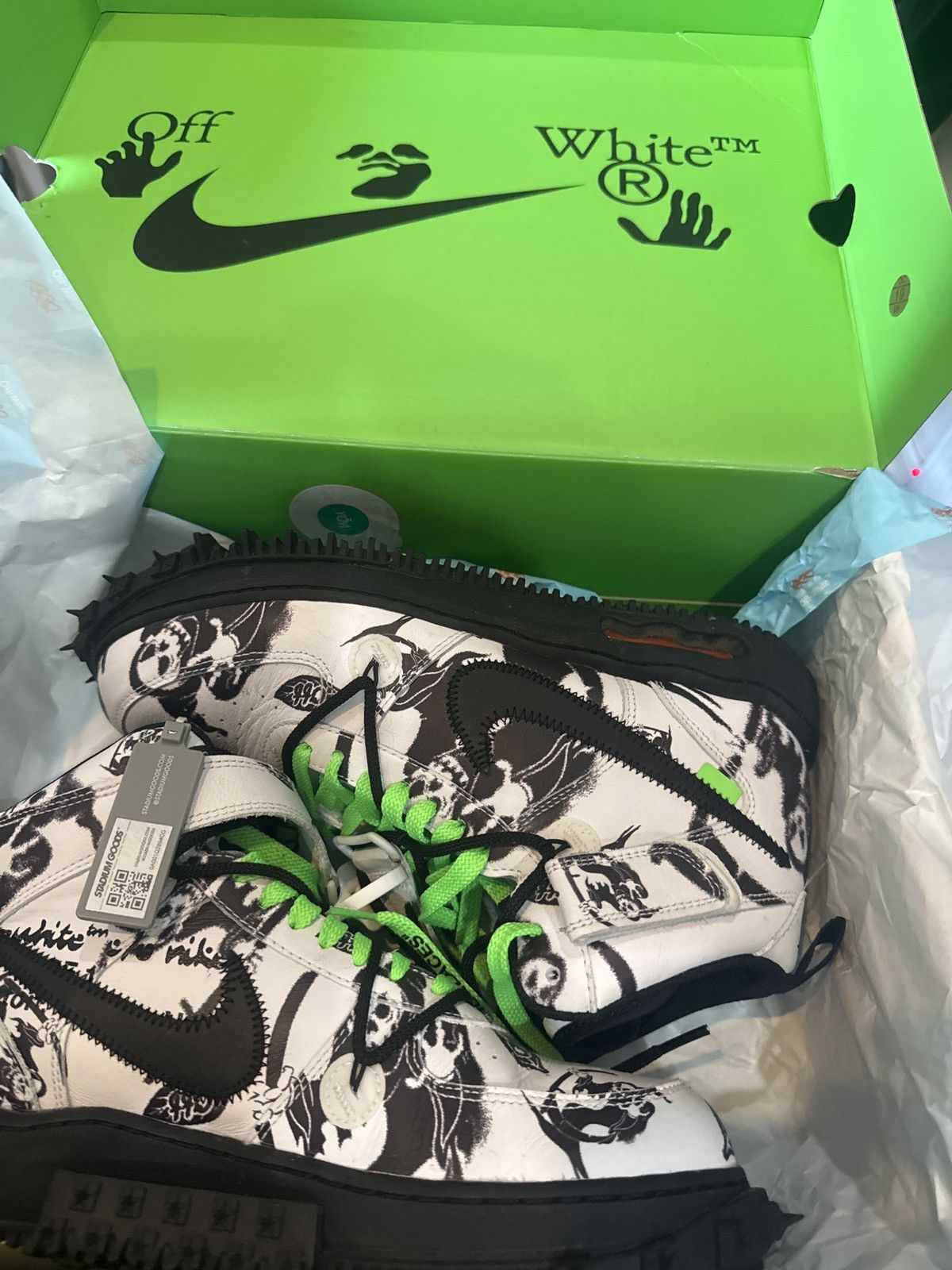 Nike × Off-White Air Force 1 mid SP LTHR grim reaper Size US 11.5 / EU 44-45 - 1 Thumbnail
