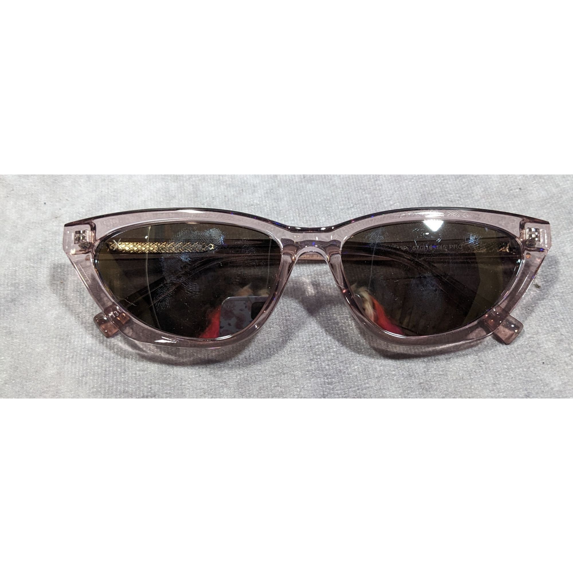 Other Dime Optics Keep Dreaming Translucent Pink Narrow Cateye Sun Size ONE SIZE - 2 Thumbnail