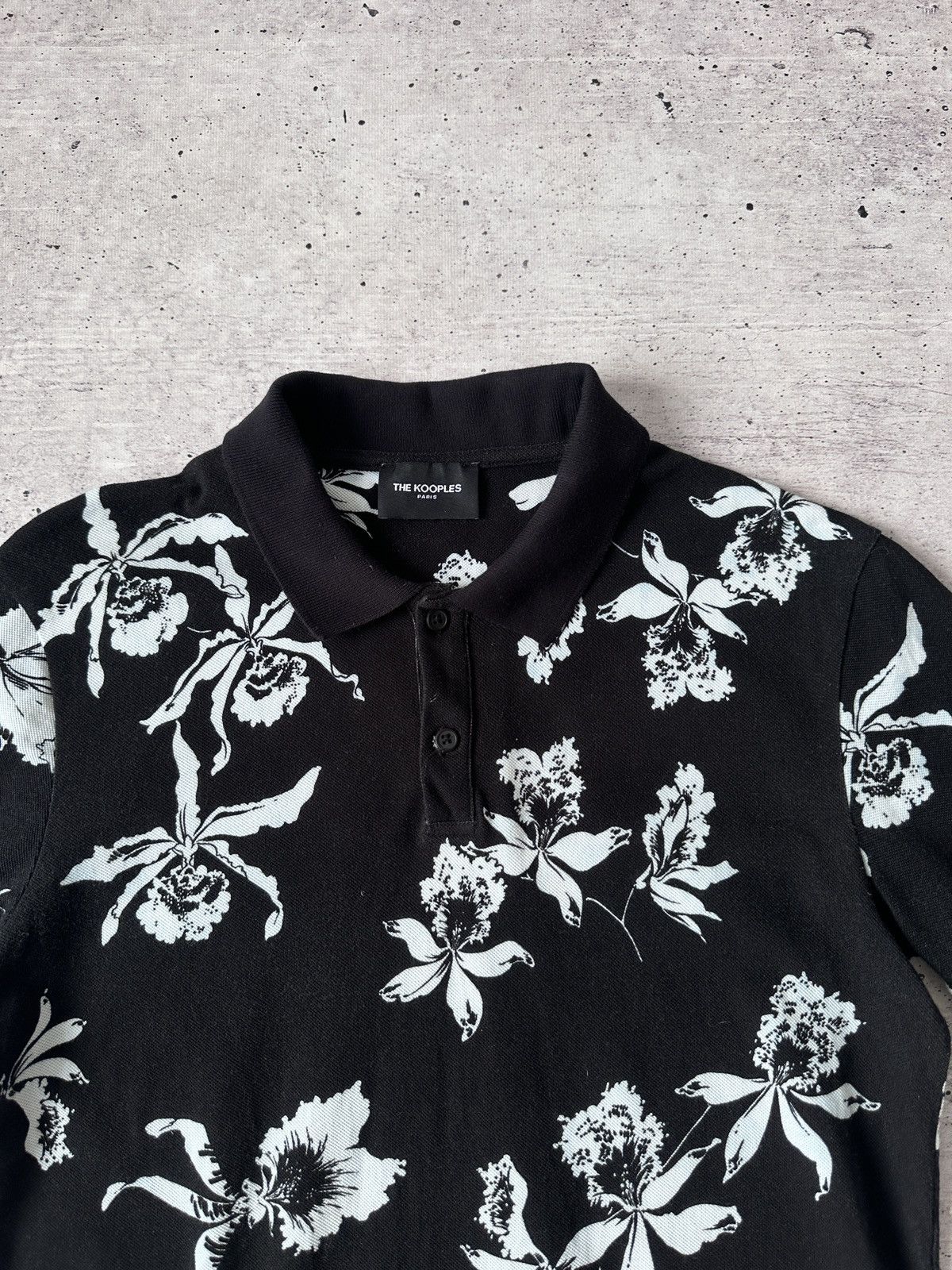 The Kooples The Kooples Paris Orchid Floral Paisley Print Polo Shirt S Size US S / EU 44-46 / 1 - 4 Thumbnail
