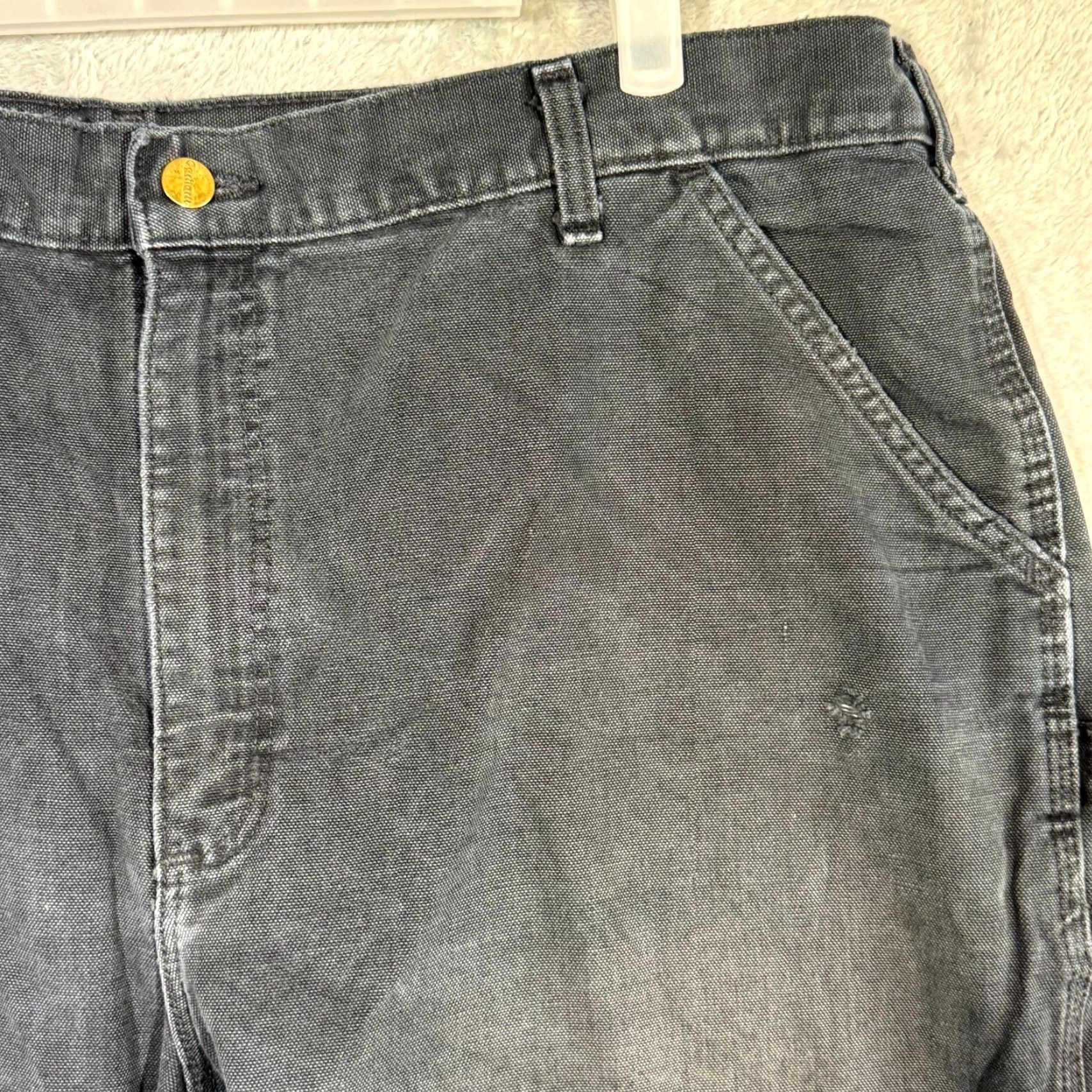 Carhartt Carhartt Jeans Carpenter Jeans 42x32 Black Denim Straight Leg 5-Pocket Mens Carhartt Carpenter Jeans 42x32 Black Denim Straight Leg Size US 42 / EU 58 - 4 Thumbnail