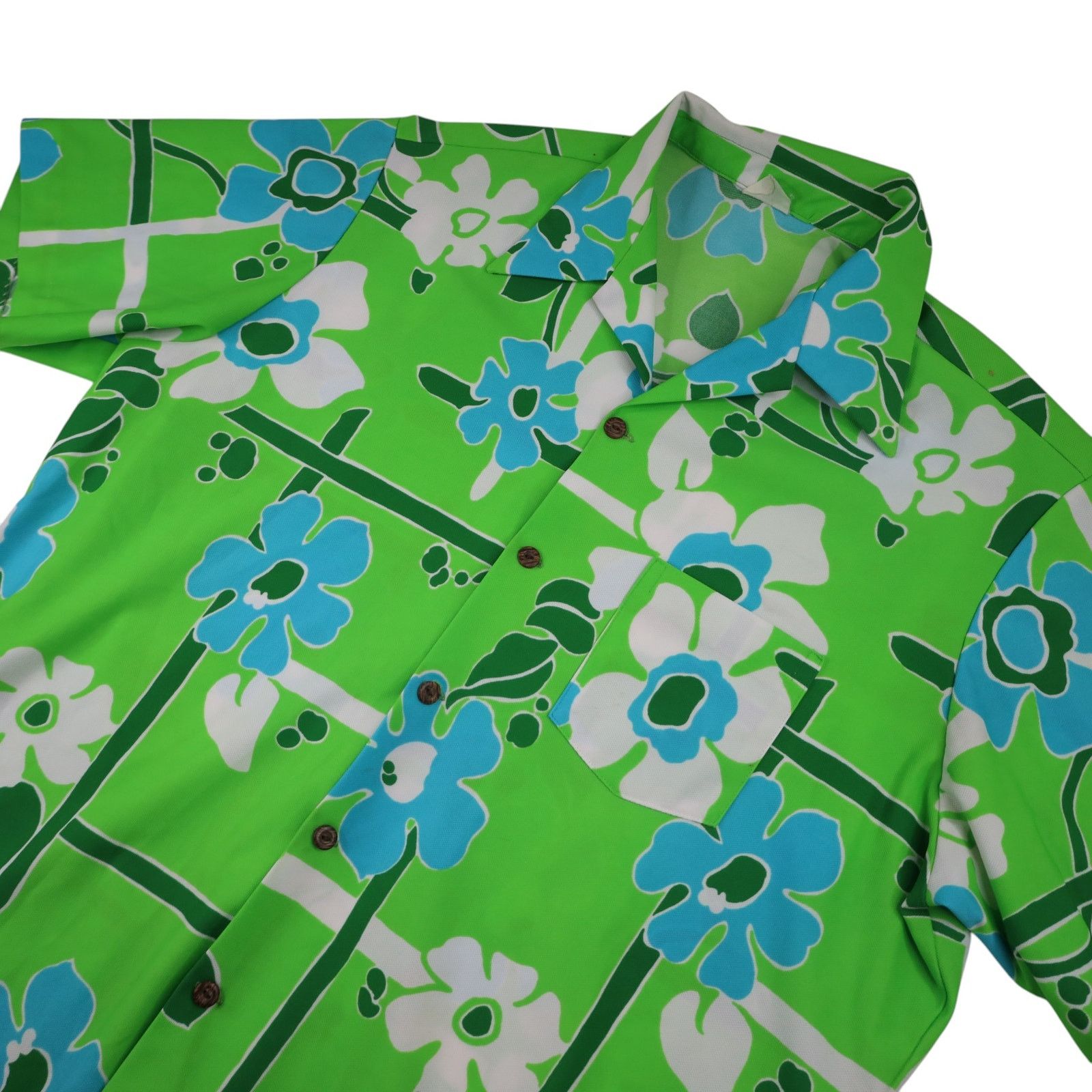 Vintage True Vintage 60s Floral Polyester Hawaiian Shirt Size US XL / EU 56 / 4 - 2 Thumbnail