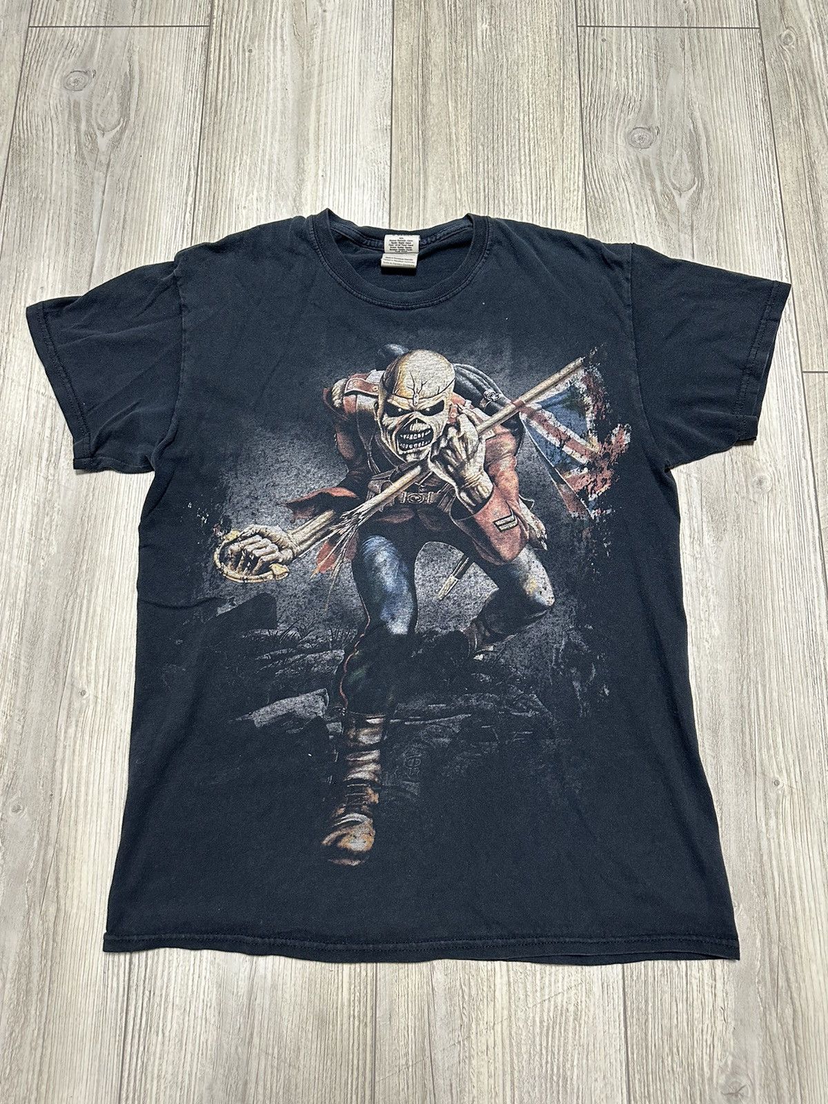 Band Tees Faded Iron Maiden The Trooper Heavy Metal Band Tee Size M Size US M / EU 48-50 / 2 - 1 Thumbnail