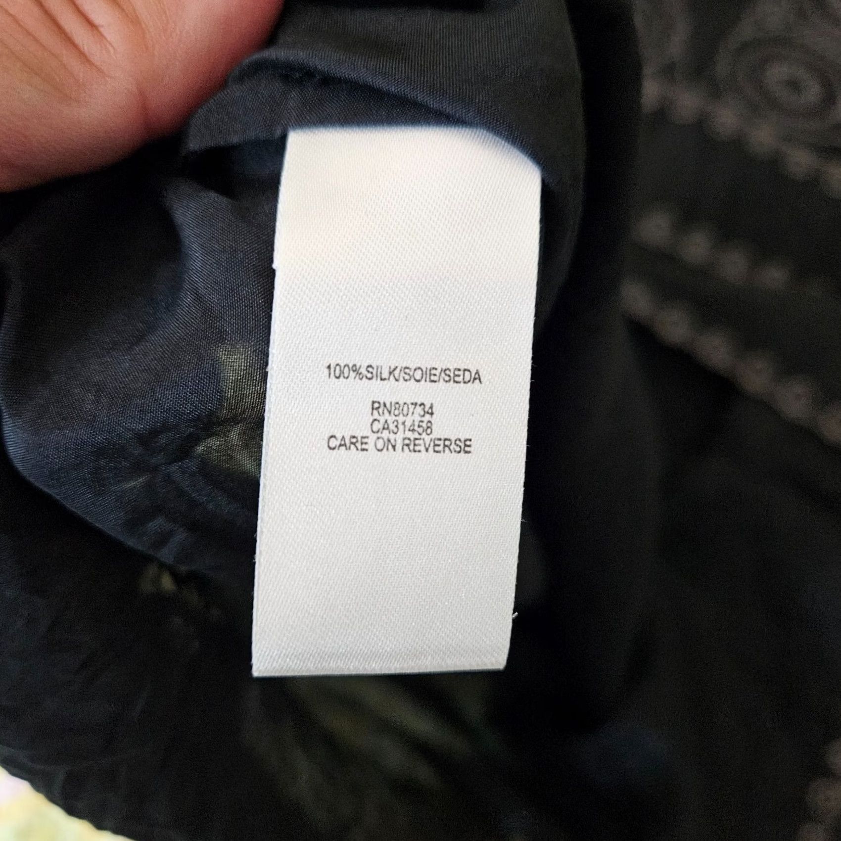 Bcbgmaxazria BCBGMAXAZRIA Dress Women's Embroidered Floral Silk Black XS A-Line Long Sleeve V-Neck Short Size XS / US 0-2 / IT 36-38 - 7 Thumbnail