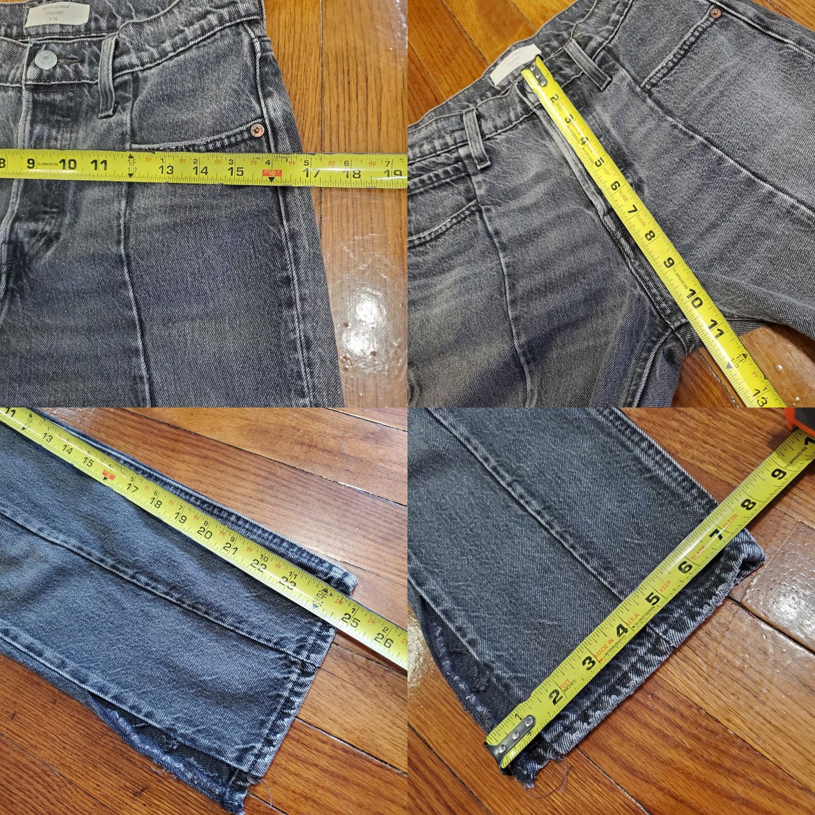 Levi's Levi's Jeans Adult 26 Straight Denim Button Fly 5-Pocket Womens Blue Slimming Stretch Regular Pants Size 26" / US 2 / IT 38 - 8 Thumbnail