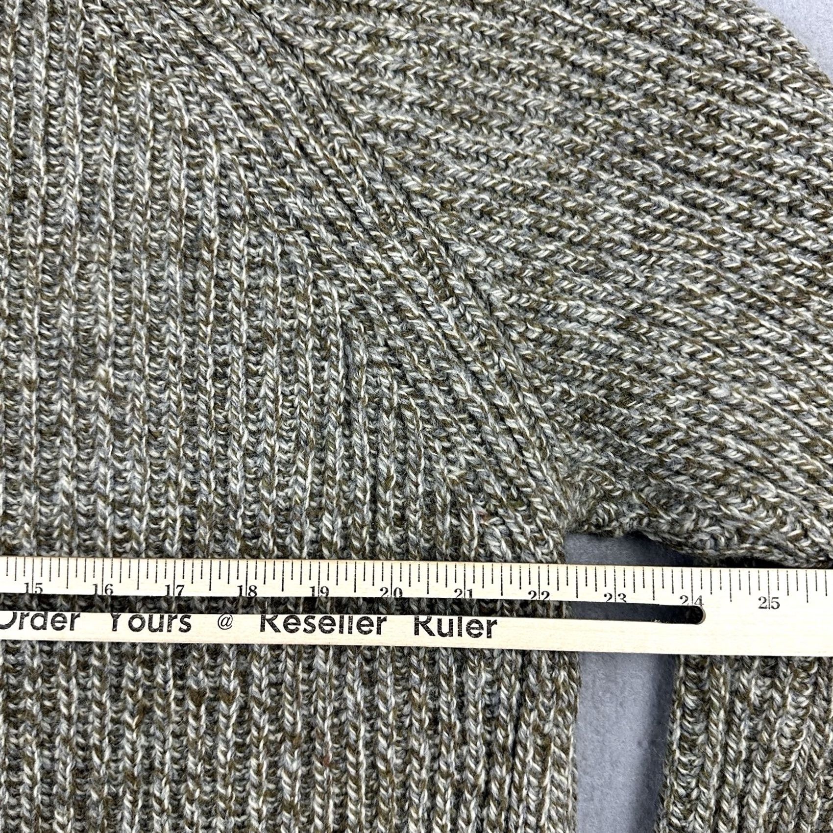 CO VINTAGE Dunn & Co Kilspindie Sweater Men XL Brown Earth Tone Ribbed Wool Marled Pullover Knit Wool Solid Pattern Casual Preppy Collarless Long Sleeve Size US XL / EU 56 / 4 - 5 Thumbnail