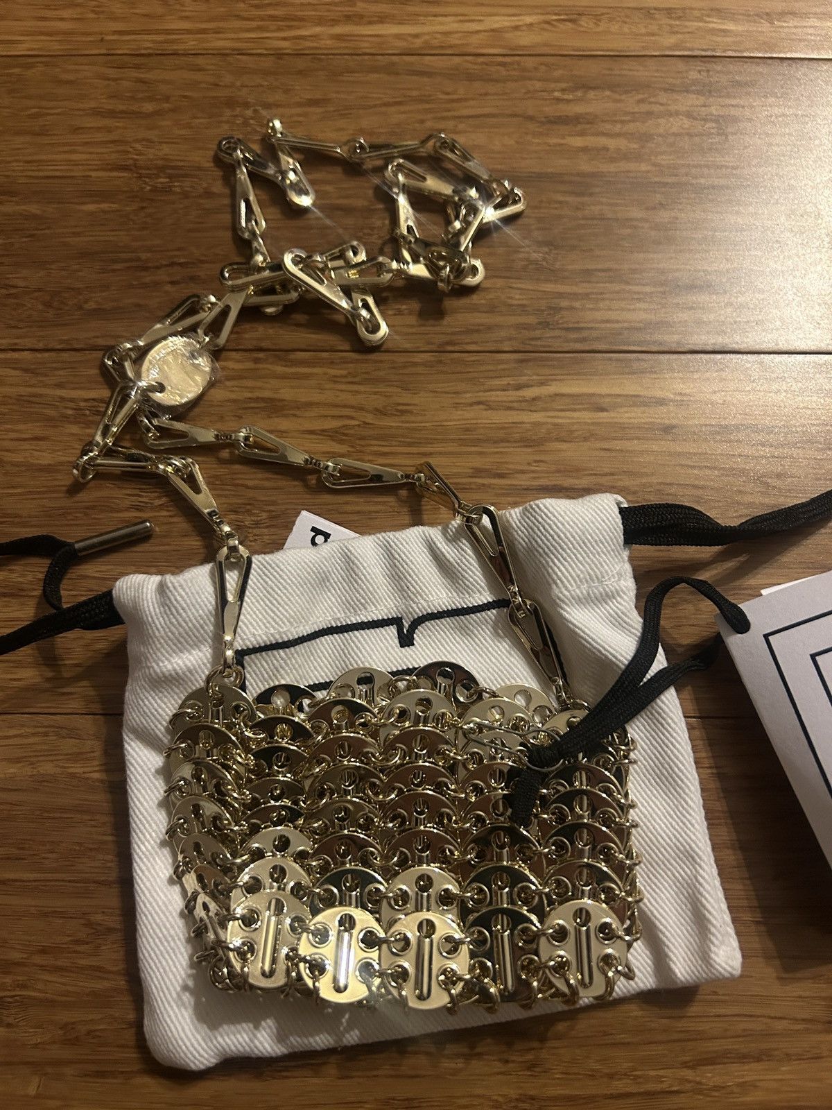 Paco Rabanne RABANNE Gold Micro 1969 Bag Size ONE SIZE - 3 Thumbnail