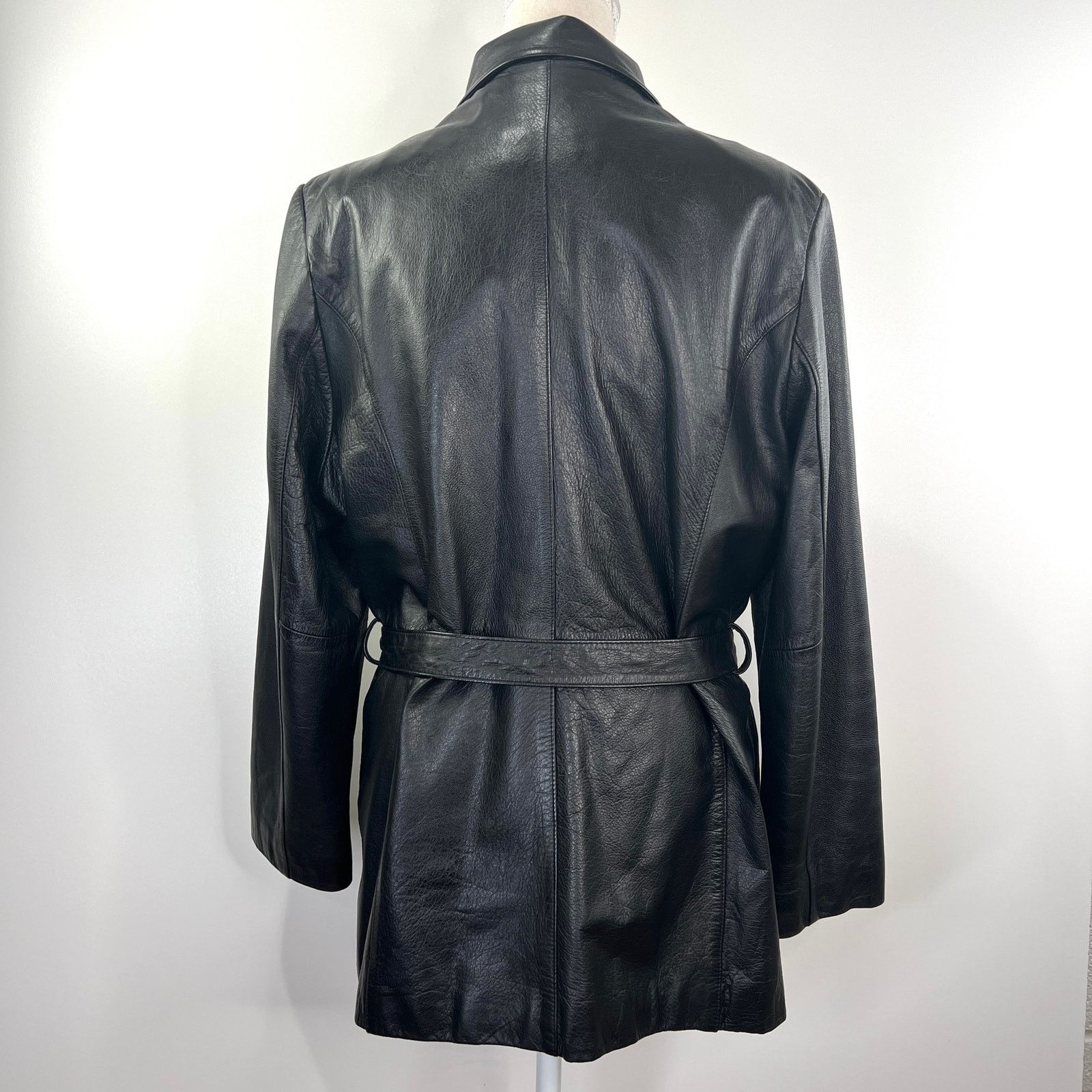 Wilsons Leather Wilsons Leather Belted Jacket Black Size L / US 10 / IT 46 - 10 Thumbnail