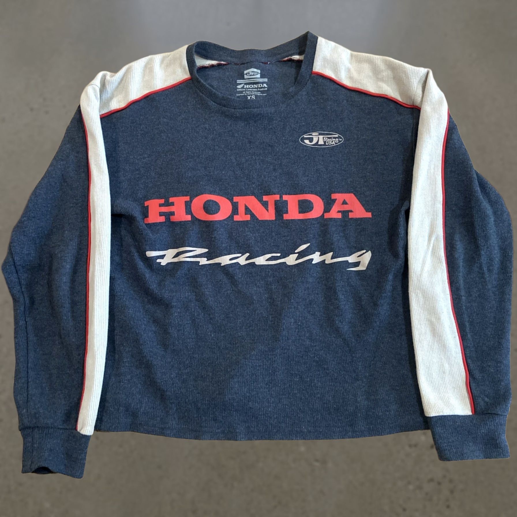 Honda Honda Women's Sweatshirt Oversized Pullover XS JT Racing Motocross Supercross Boxy Gray Size XS / US 0-2 / IT 36-38 - 1 Thumbnail