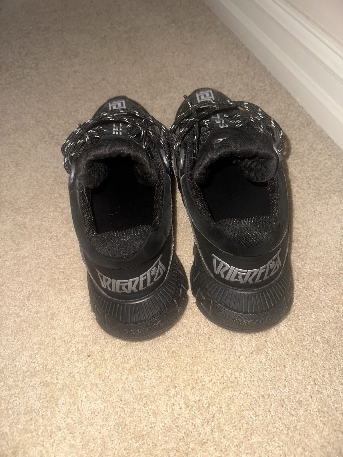 Versace Versace Trigreca ‘Milan- Black’ Size US 12 / EU 45 - 4 Thumbnail