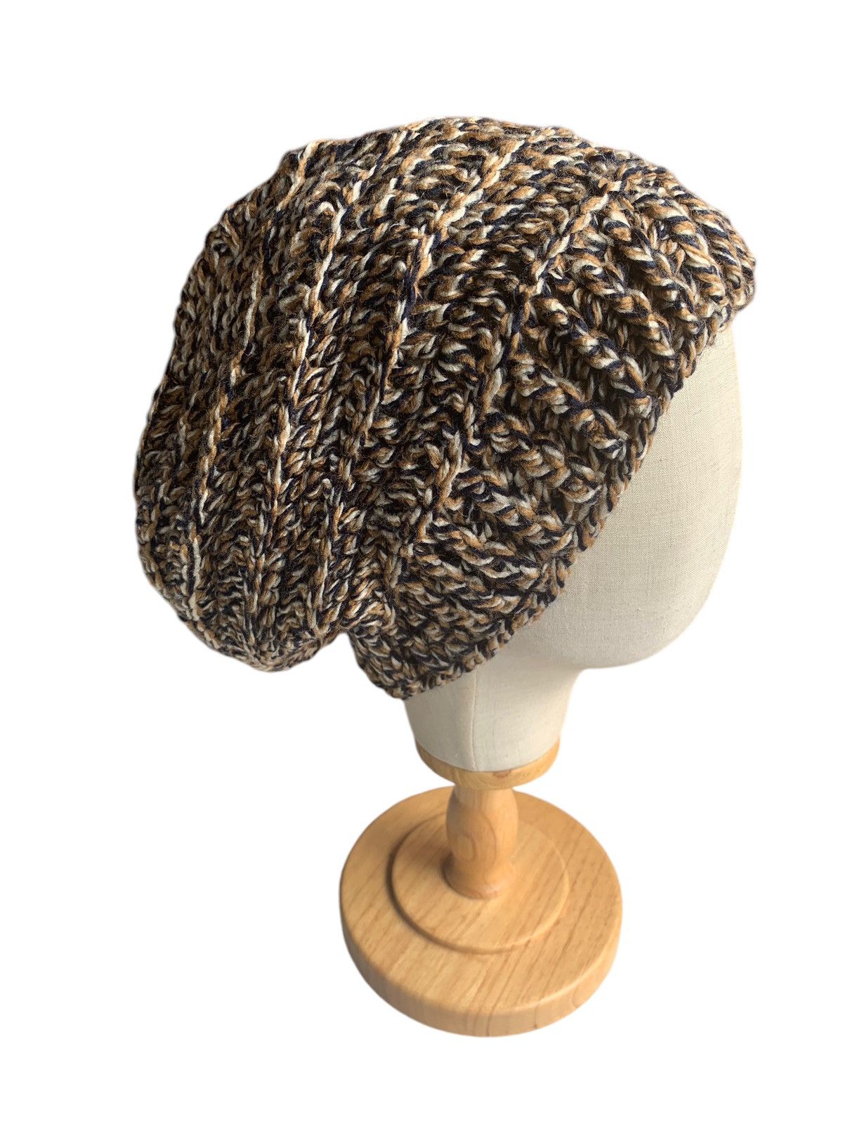 Japanese Brand × Kapital × Vintage Knitted Crochet Winter Sessions Big Beanie Hats Size ONE SIZE - 5 Thumbnail
