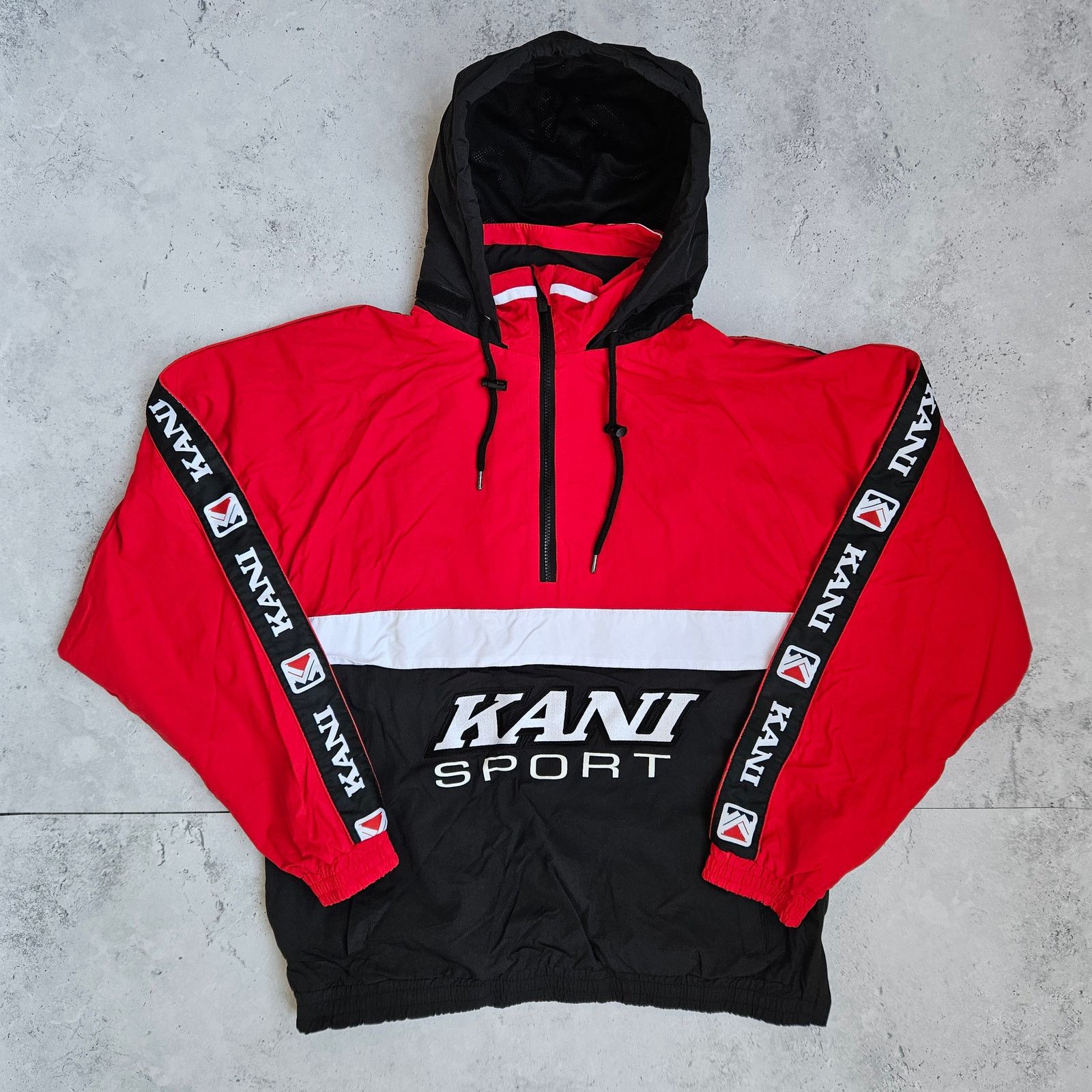 Karl Kani Vintage Karl Kani Windbreaker Jacket in Red Size US L / EU 52-54 / 3 - 2 Thumbnail
