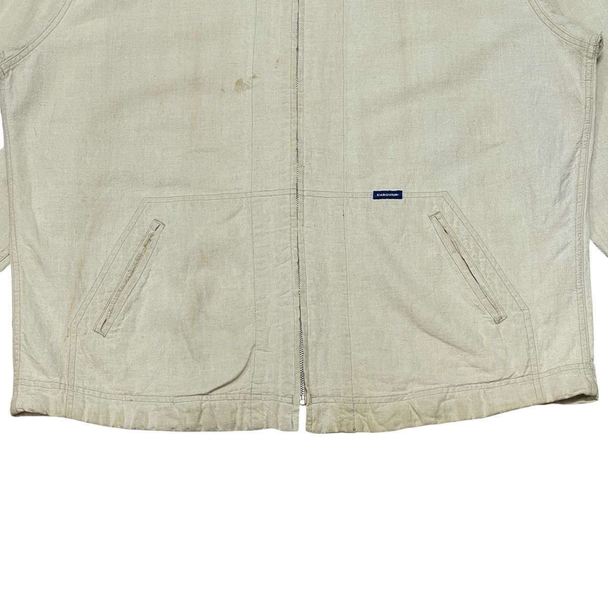 Nigel Cabourn Vintage Nigel Cabourn 80’s Linen Cotton Work Chore Jacket Size US XXL / EU 58 / 5 - 7 Thumbnail