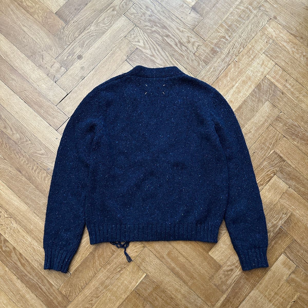 Maison Margiela FW20 Navy Multicolor Destroyed Cardigan Size US S / EU 44-46 / 1 - 2 Thumbnail