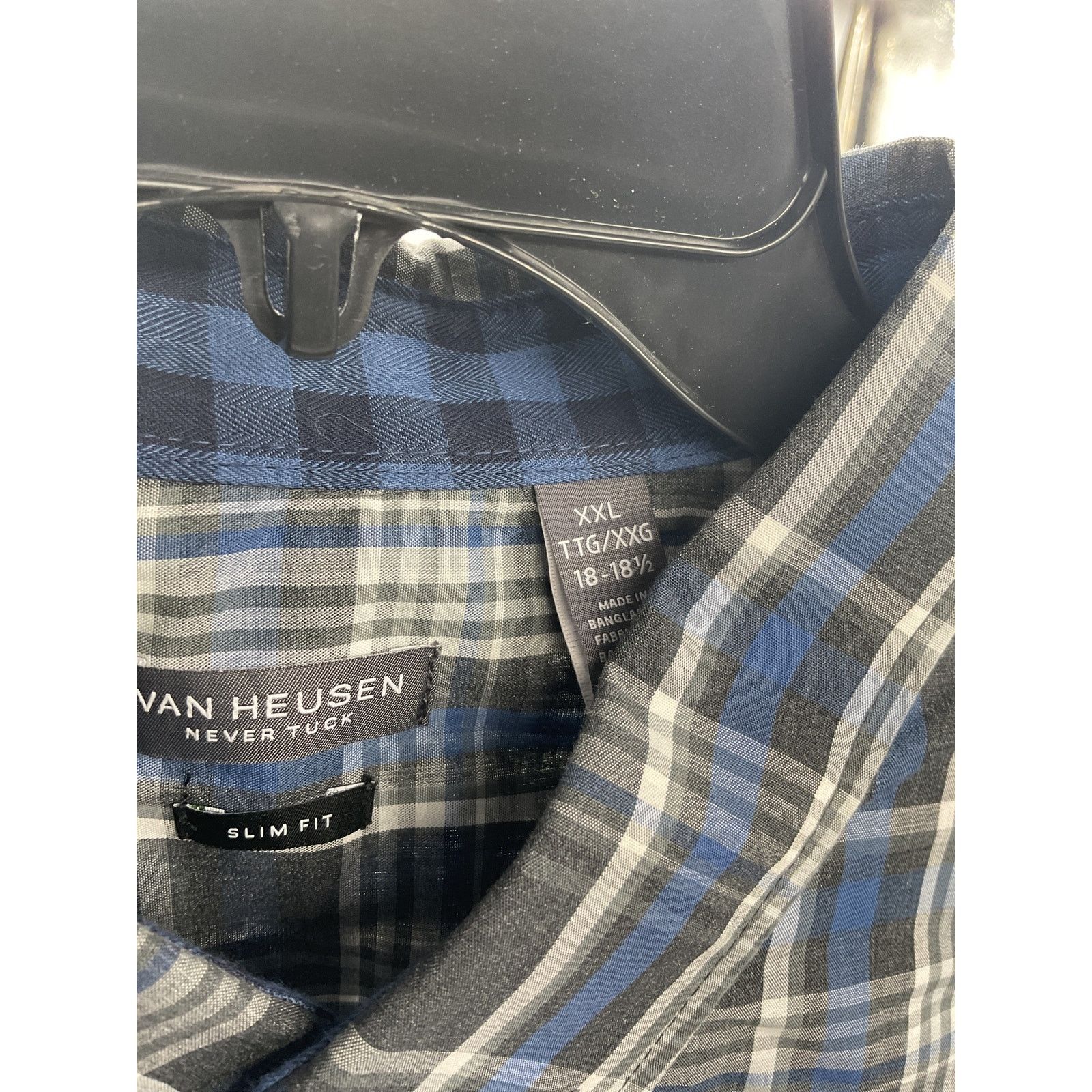 Van Heusen Van Heusen Never Tuck Long Sleeve Button up shirt - Size XXL Size US XXL / EU 58 / 5 - 7 Thumbnail