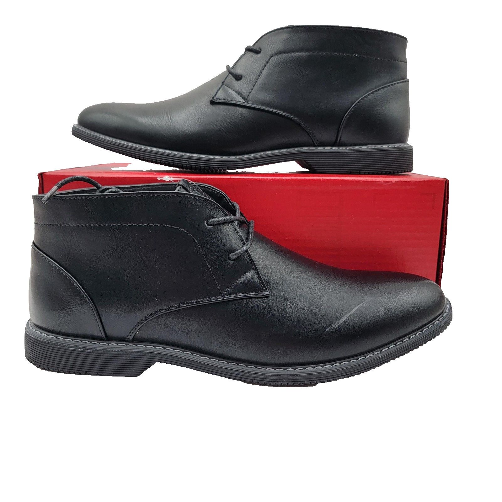London Fog London Fog Blackburn Men Sz 11 Black Memory Foam Dress Boots Size US 11 / EU 44 - 1 Thumbnail