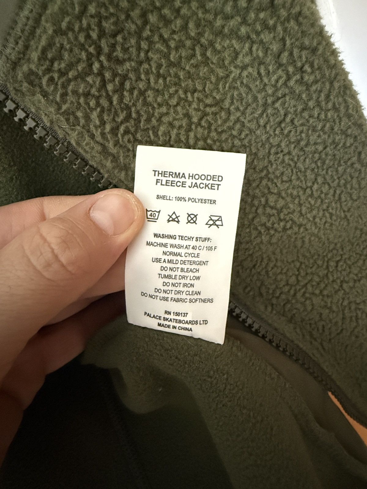 Palace PALACE THERMA HOODED FLEECE JACKET - OLIVE XL Size US XL / EU 56 / 4 - 8 Thumbnail