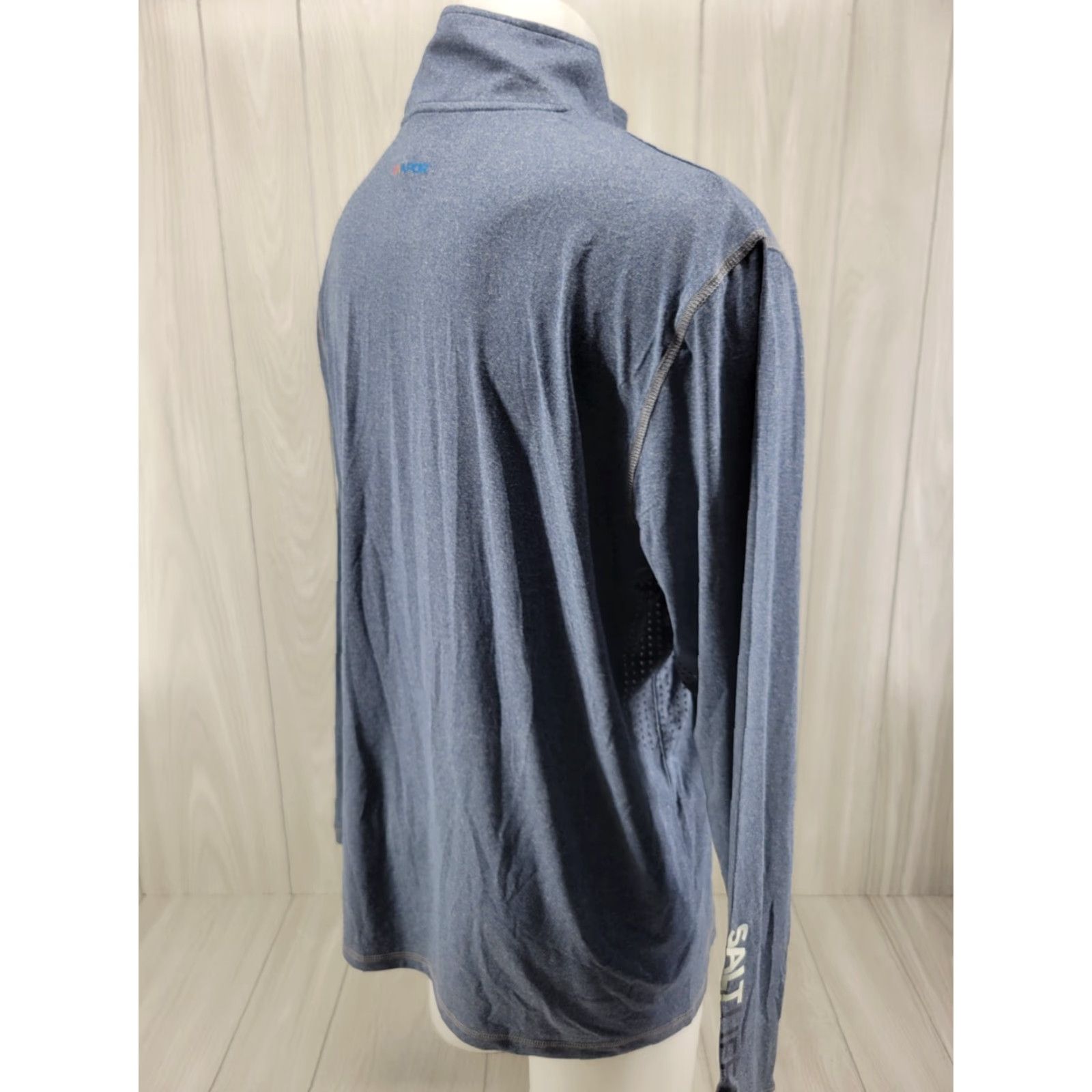Vintage Salt Life Shirt Mens XL Blue Quarter Zip Long Sleeve UV Vapor Breathing Quick Dry Moisture Wicking UV Protection Activewear Regular Fit Casual Hoodie? Size US XL / EU 56 / 4 - 6 Thumbnail