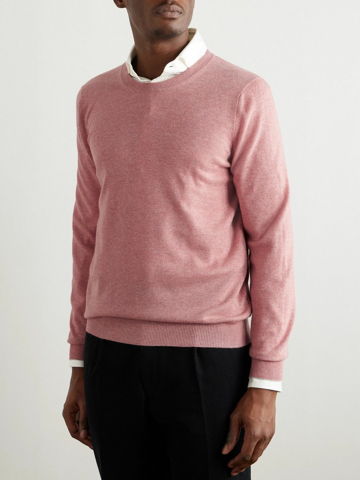 Brunello Cucinelli o1y0526 Crewneck Sweater in Pink Size US L / EU 52-54 / 3 - 2 Thumbnail
