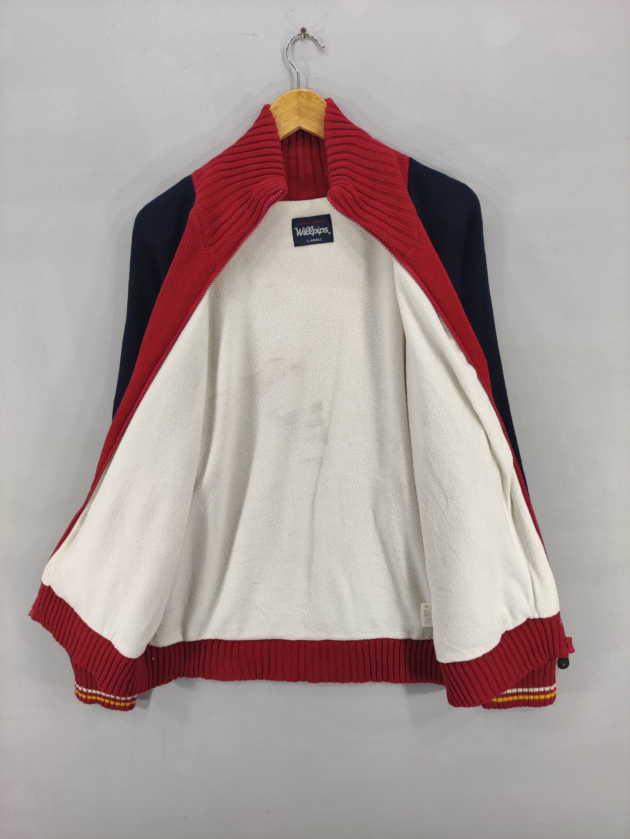 Japanese Brand Vintage Willpips Coloured Knit Sweater Jacket Zipper Size US L / EU 52-54 / 3 - 5 Thumbnail