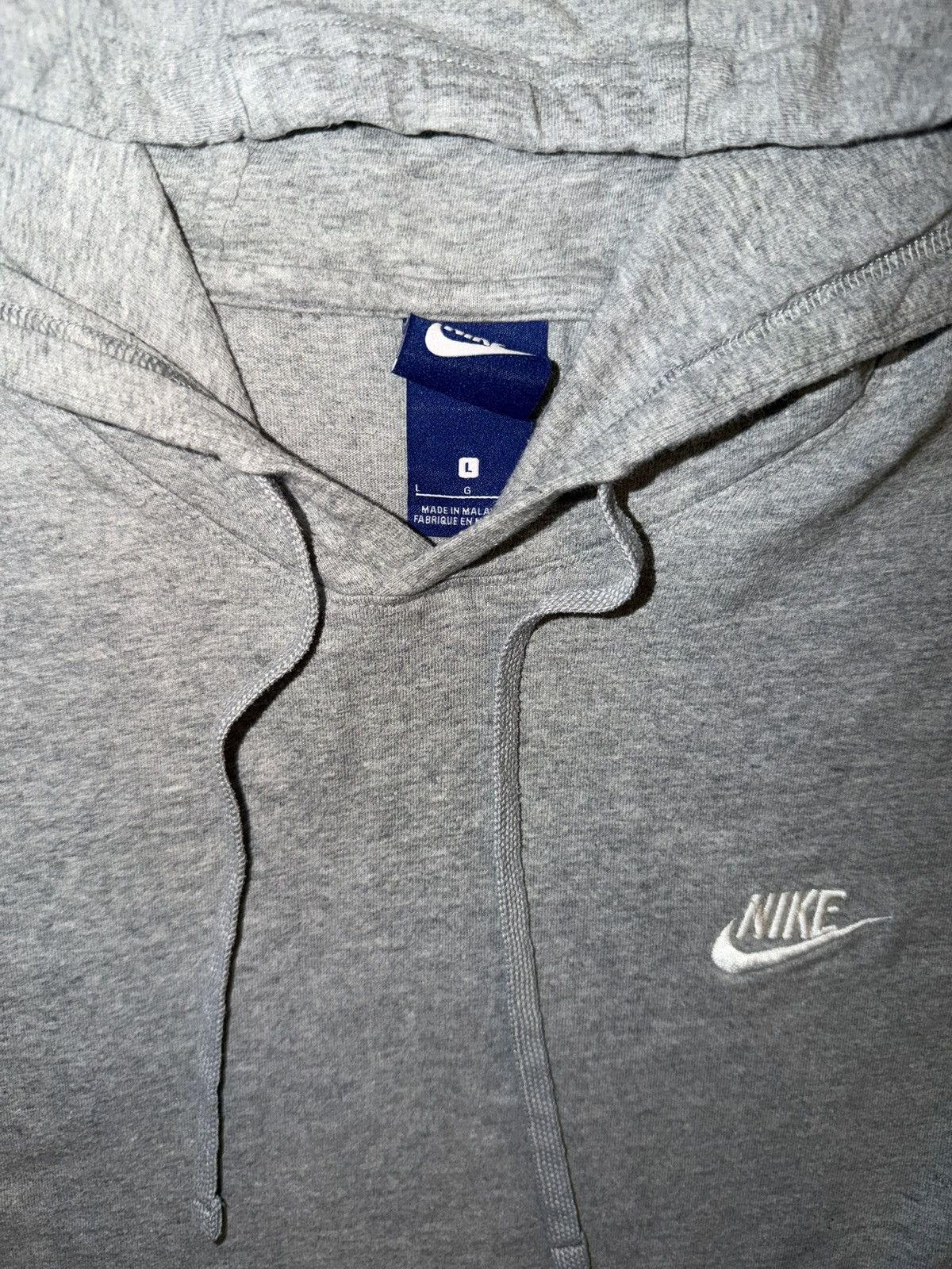 Nike Nike sportswear club fleece pullover hoodie grey large Size US L / EU 52-54 / 3 - 4 Thumbnail