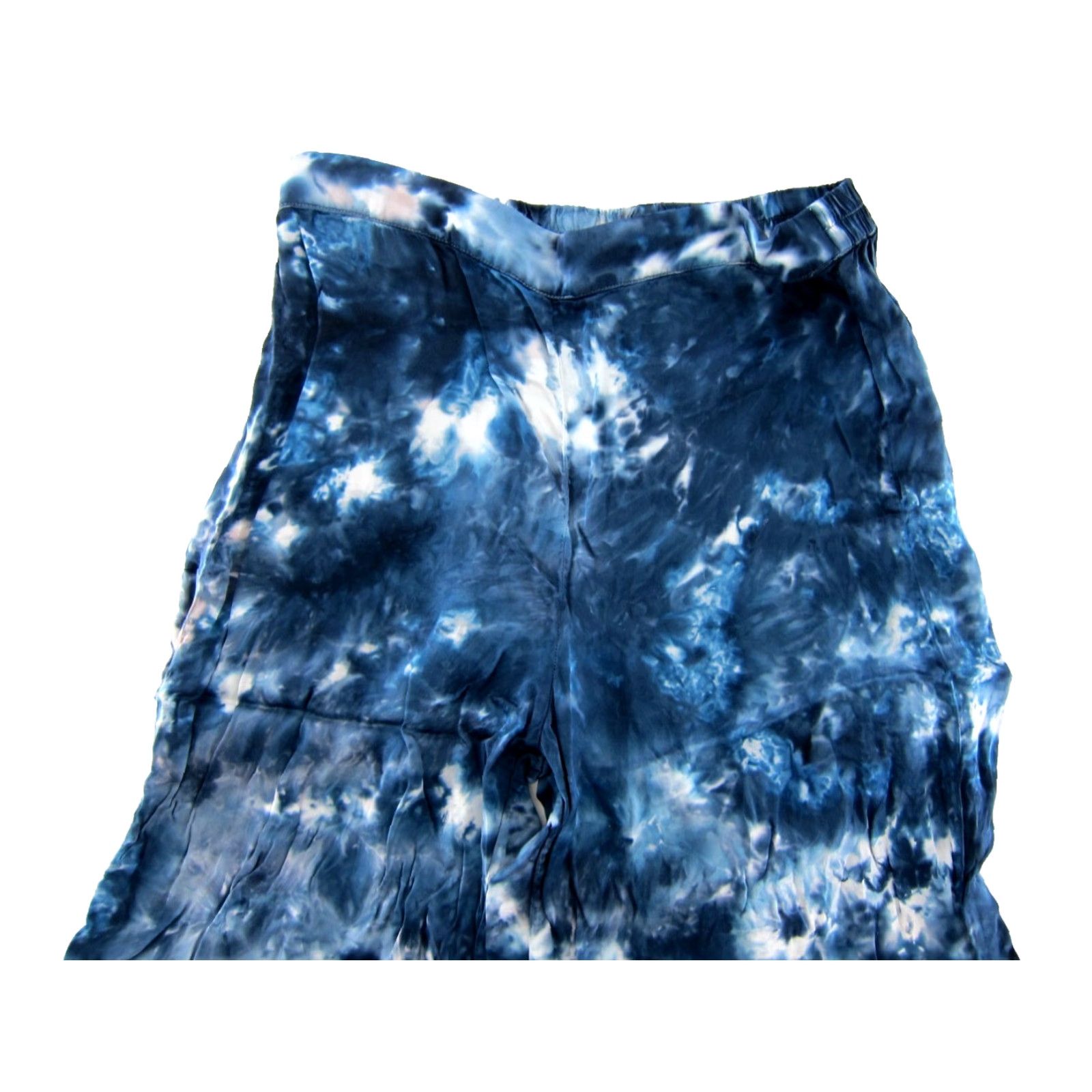 Young Fabulous & Broke Young Fabulous & Broke Blue White Tie Dye Wide Leg Pull-On Pants Women Small Size 28" / US 6 / IT 42 - 4 Thumbnail