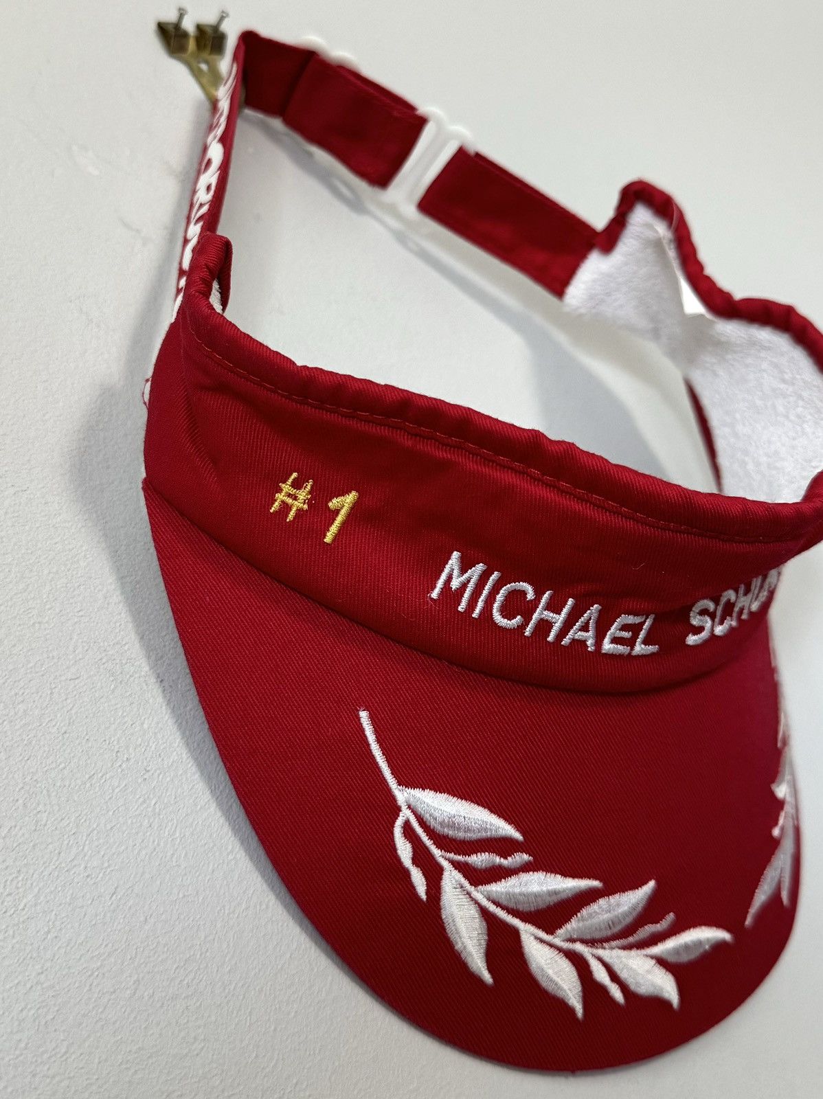 Vintage Vintage Michael Schumacher Racing Visor Cap Size ONE SIZE - 3 Thumbnail
