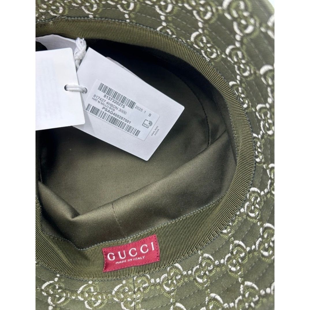 Gucci Men's Gucci, GG shadow jacquard cotton, bucket, hat, size s Size ONE SIZE - 4 Thumbnail