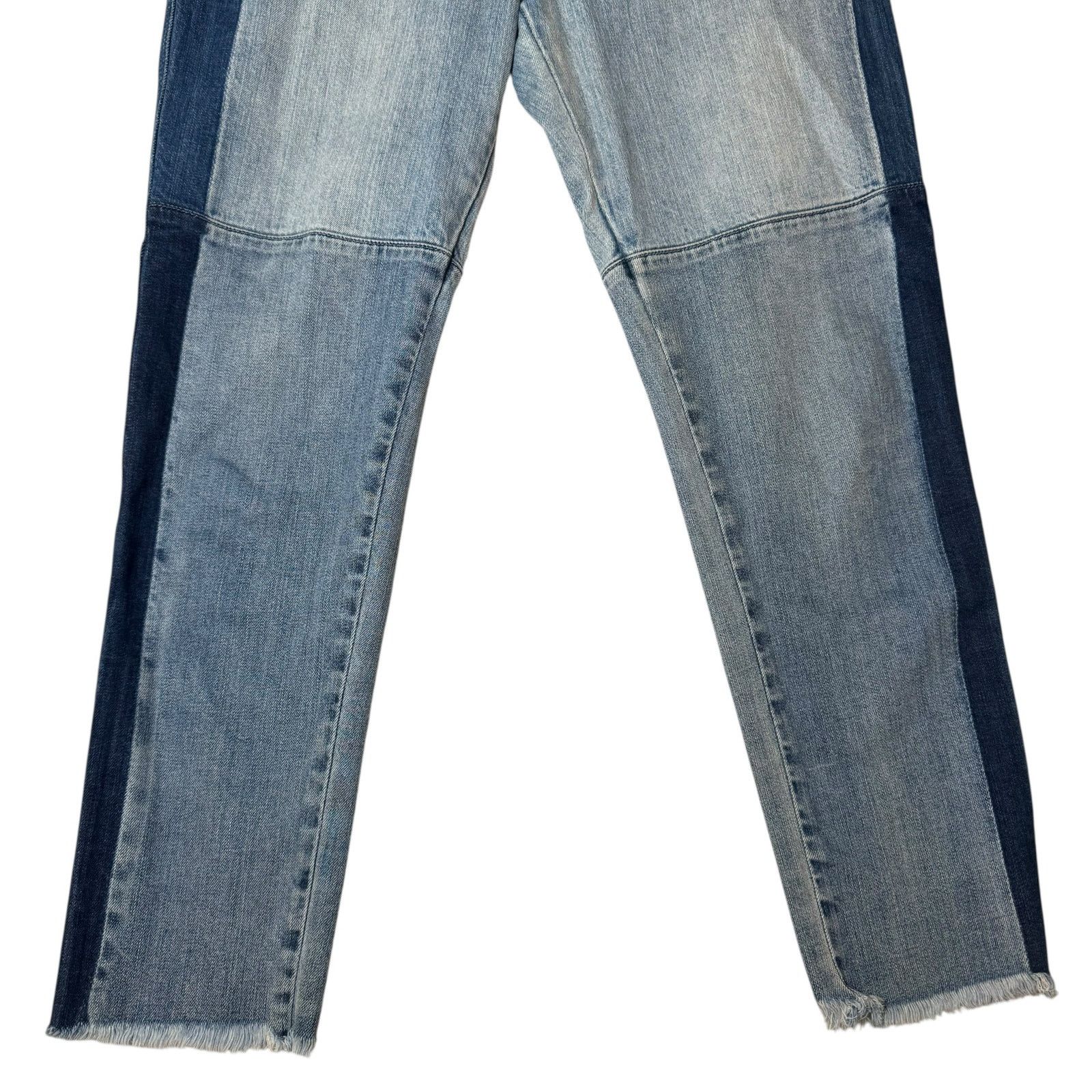 Other REVICE Two Tone Ankle Blue Jeans Distressed Raw Hem Size 29 Size 30" / US 8 / IT 44 - 5 Thumbnail