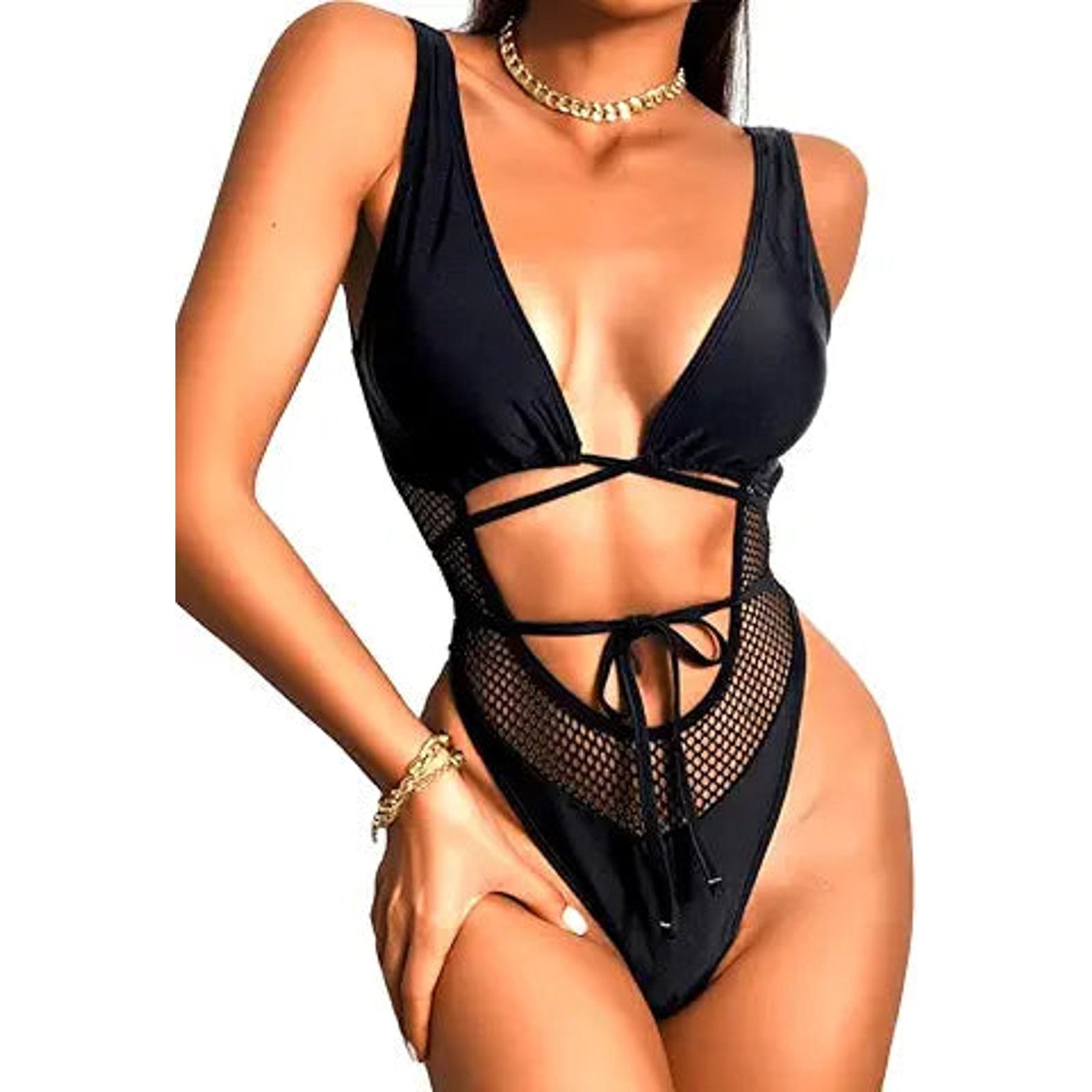 Other EHSUYAB Sexy One Piece Swimsuit for Women, Plunge Swimsuits Size ONE SIZE - 1 Thumbnail