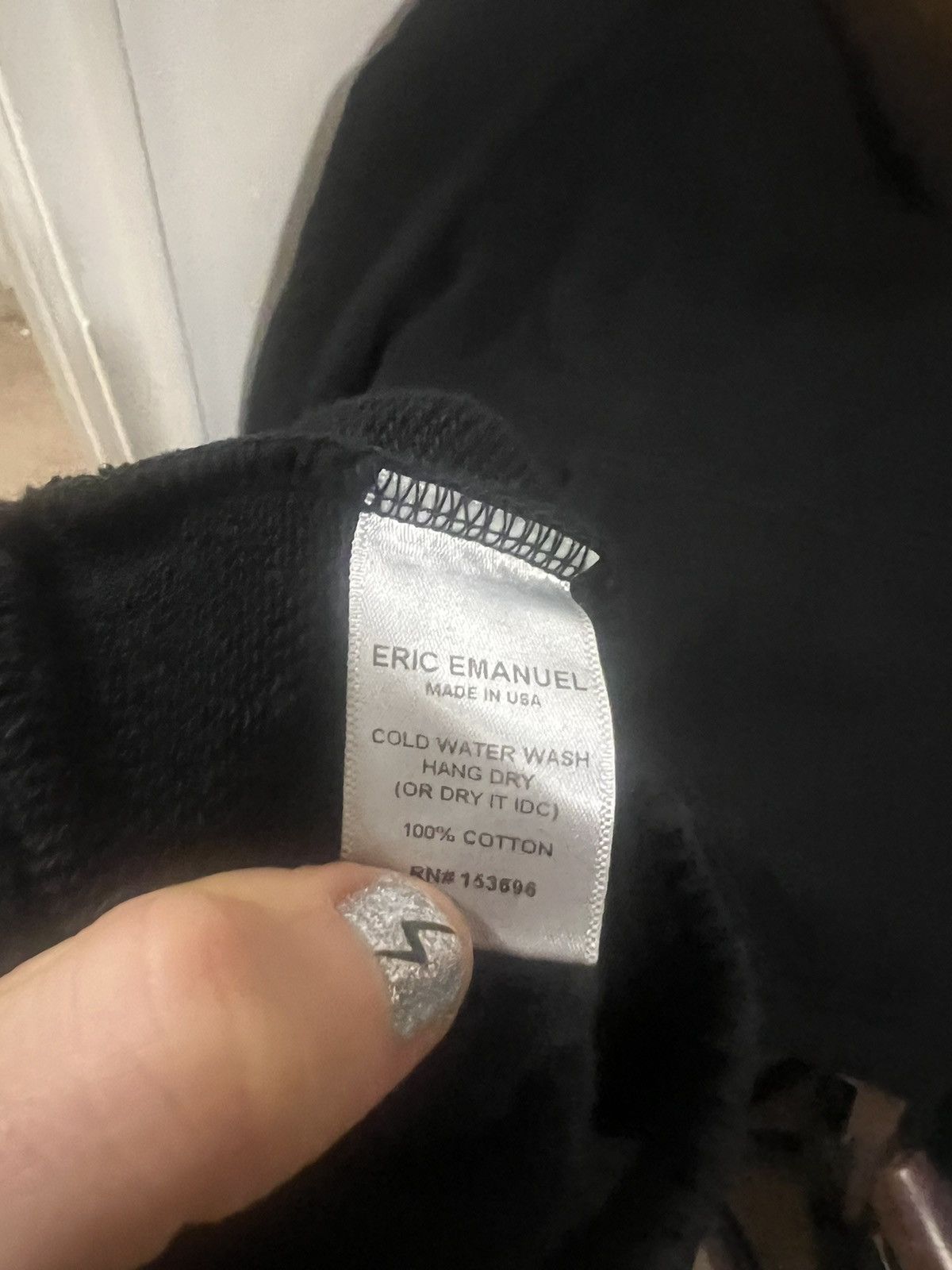Eric Emanuel Eric Emanuel EE jet black embroidered sweatpants large Size US 32 / EU 48 - 7 Thumbnail